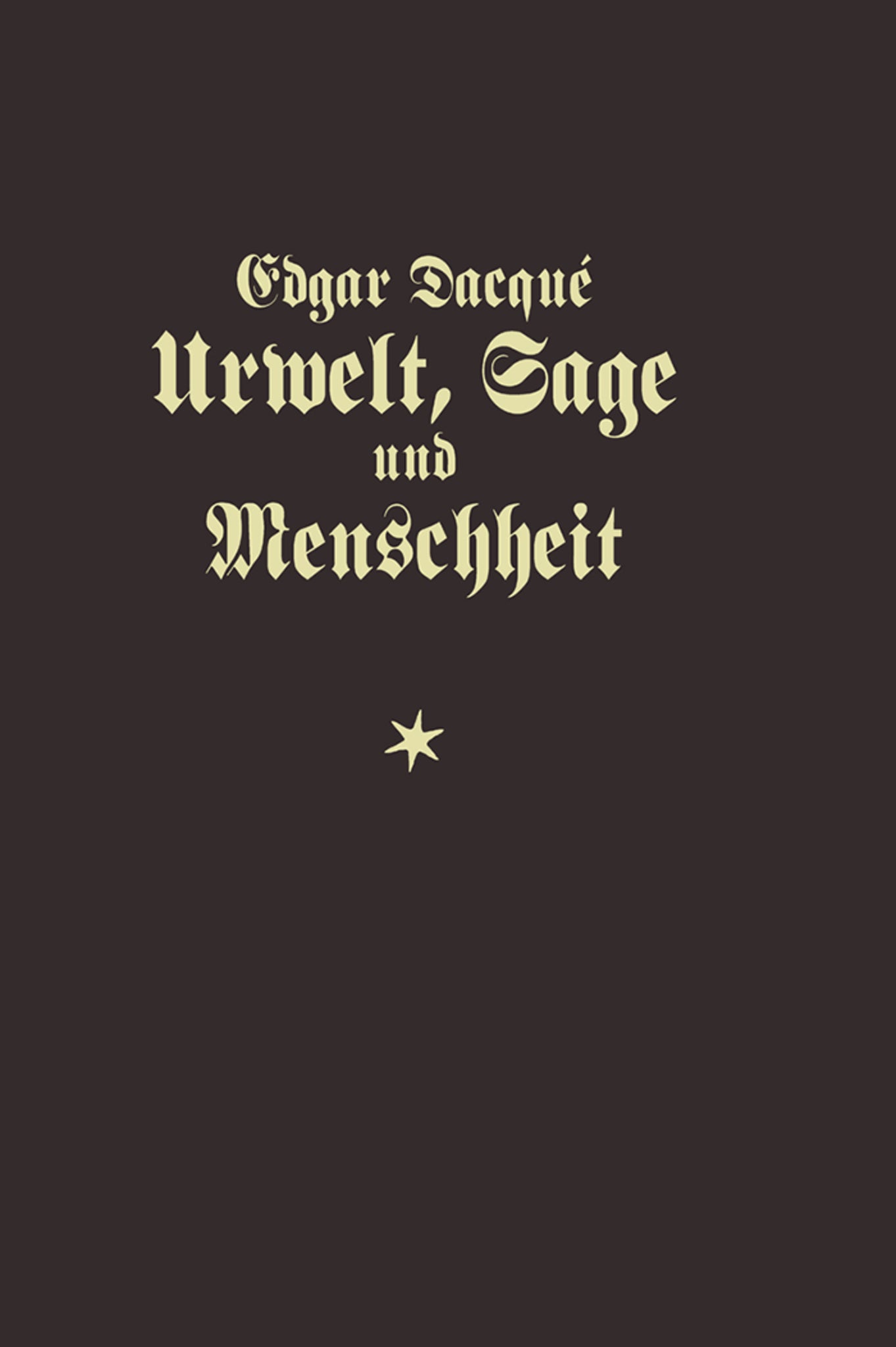 Cover image for Urwelt, Sage und Menschheit ISBN 9783486750508