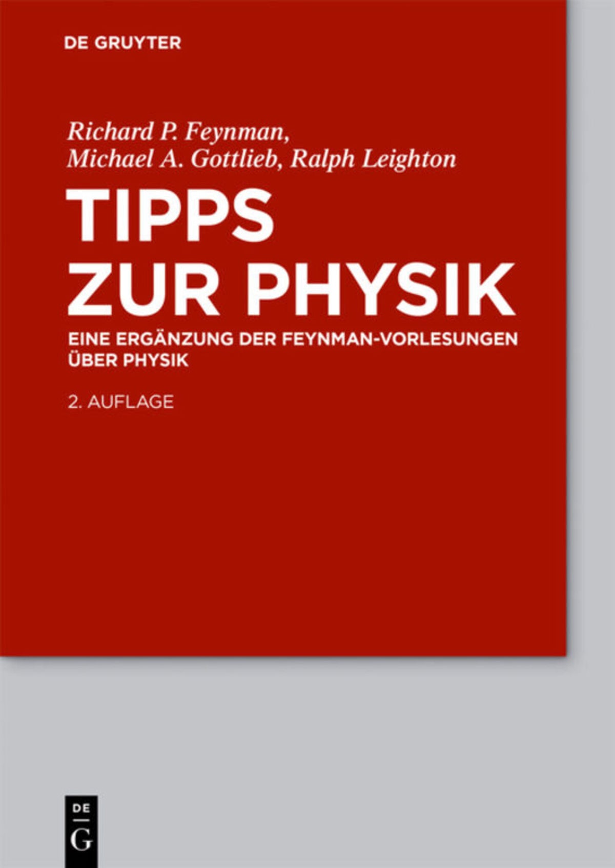 Cover image for Tipps zur Physik ISBN 9783110347654