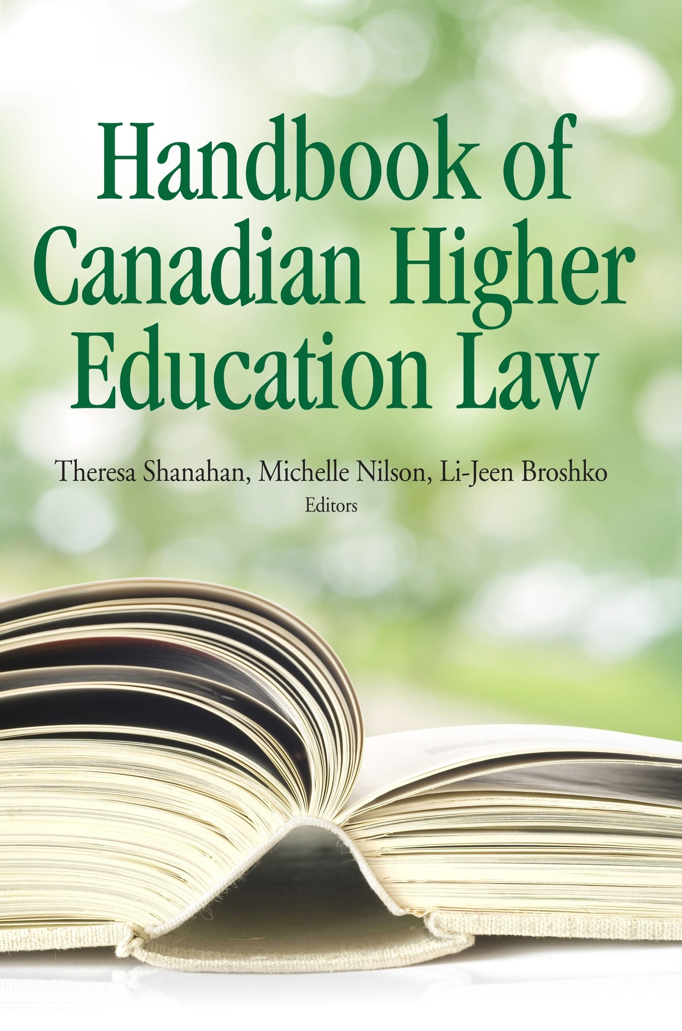 The Handbook of Canadian Higher Education Law