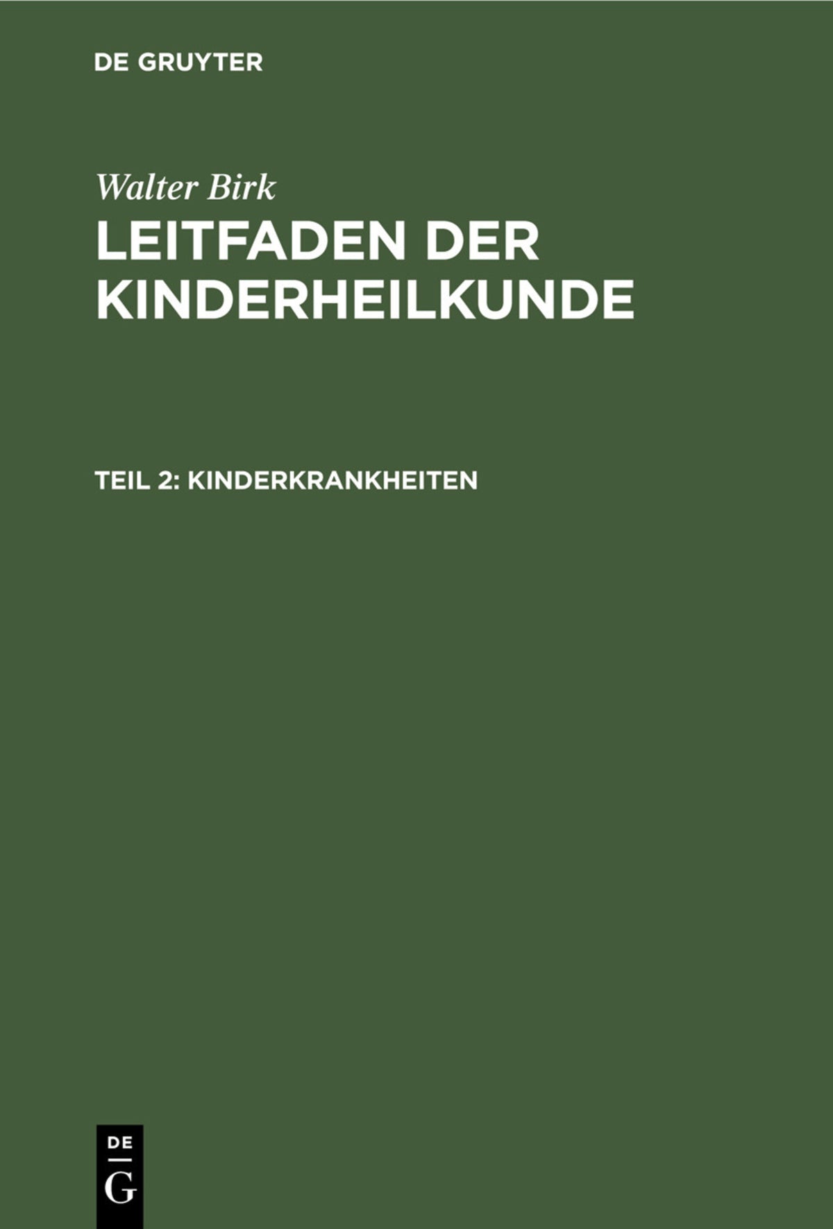 Kinderkrankheiten