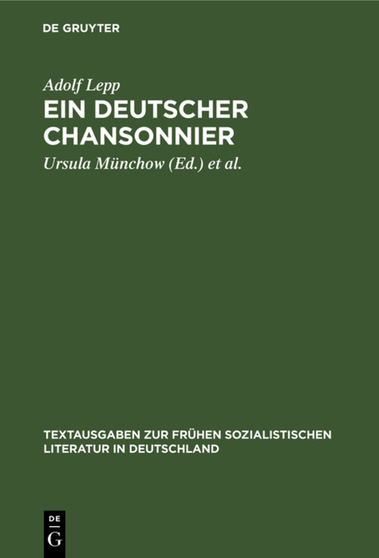 Ein deutscher Chansonnier