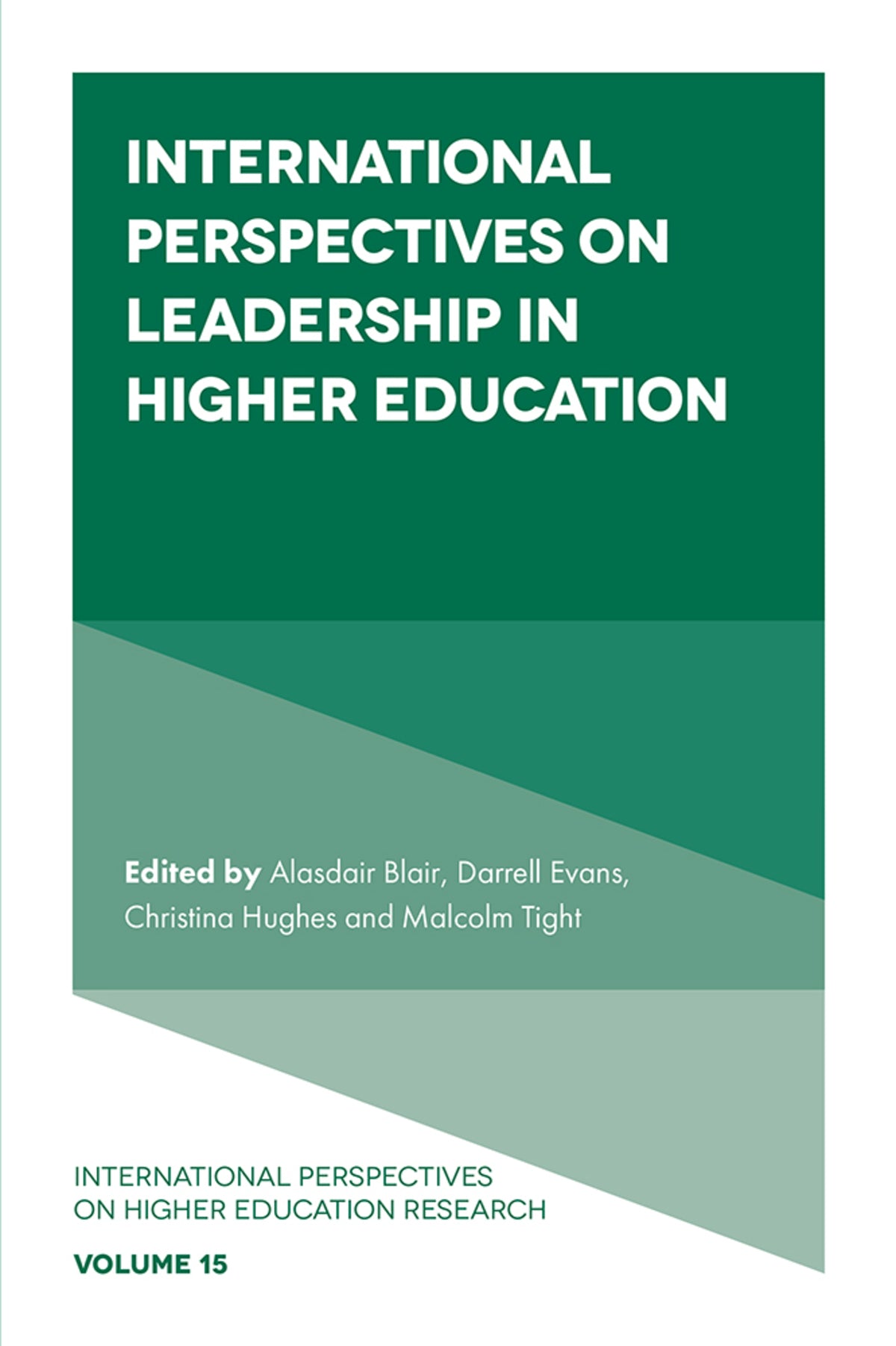 Cover image for International Perspectives on Leadership in Higher Education ISBN 9781802623062