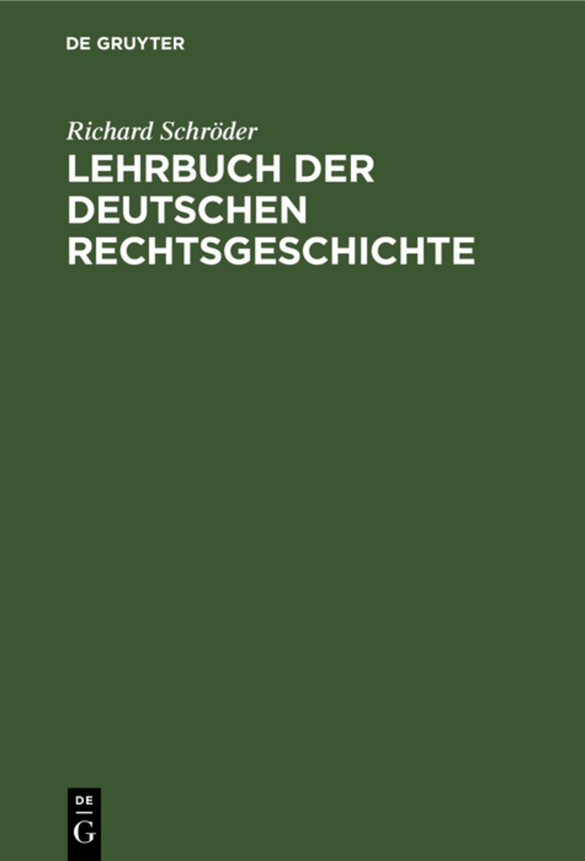 Cover image for Lehrbuch der deutschen Rechtsgeschichte ISBN 9783112379578