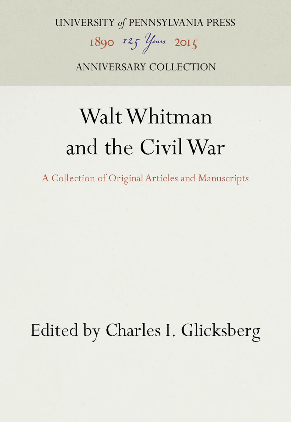 Walt Whitman and the Civil War