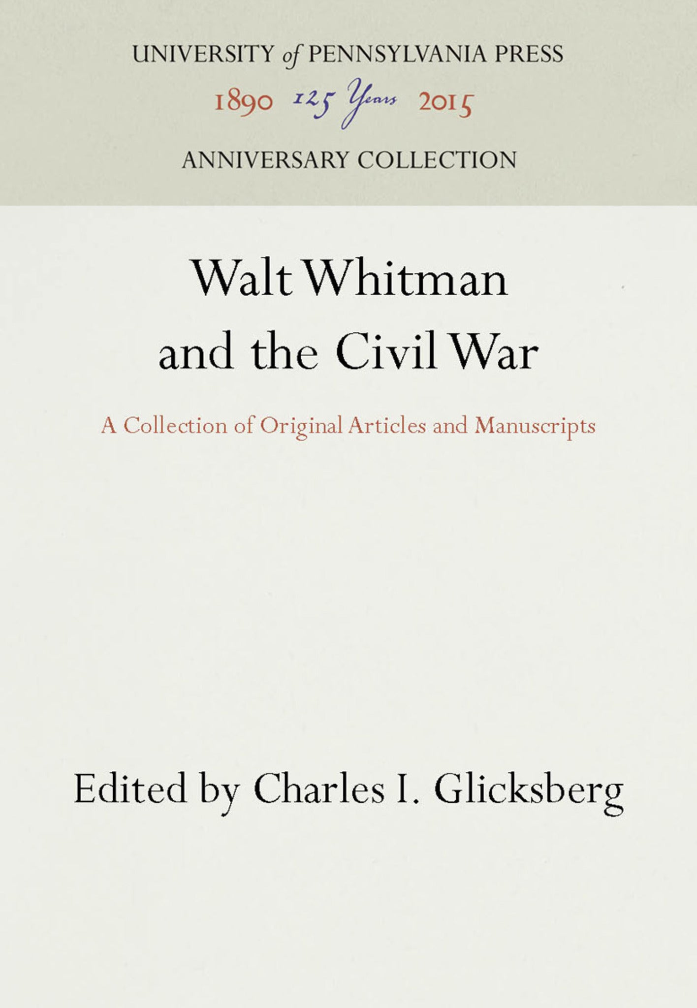 Walt Whitman and the Civil War