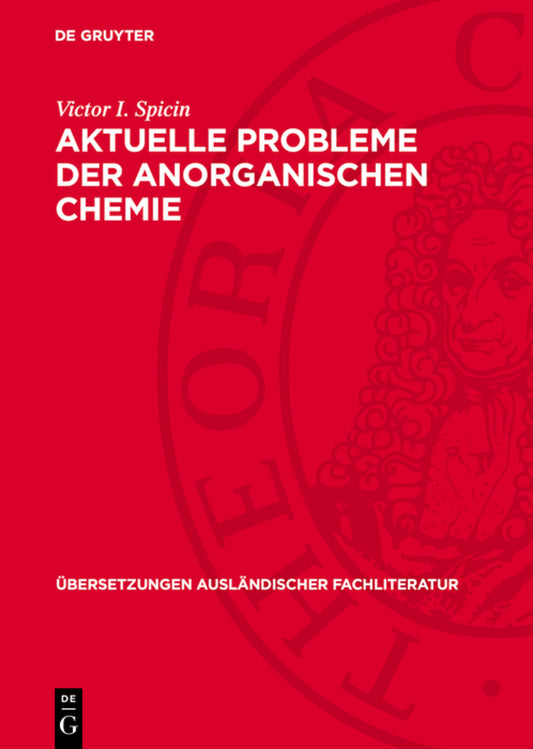 Aktuelle Probleme der anorganischen Chemie