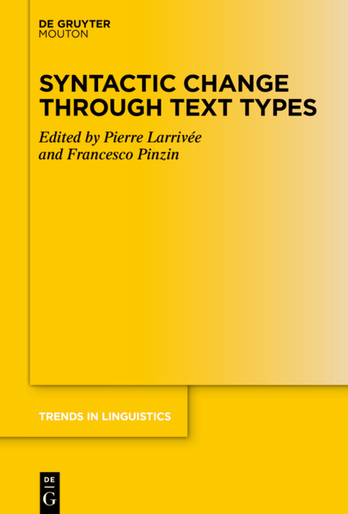Cover image for Syntactic Change Through Text Types ISBN 9783119147910
