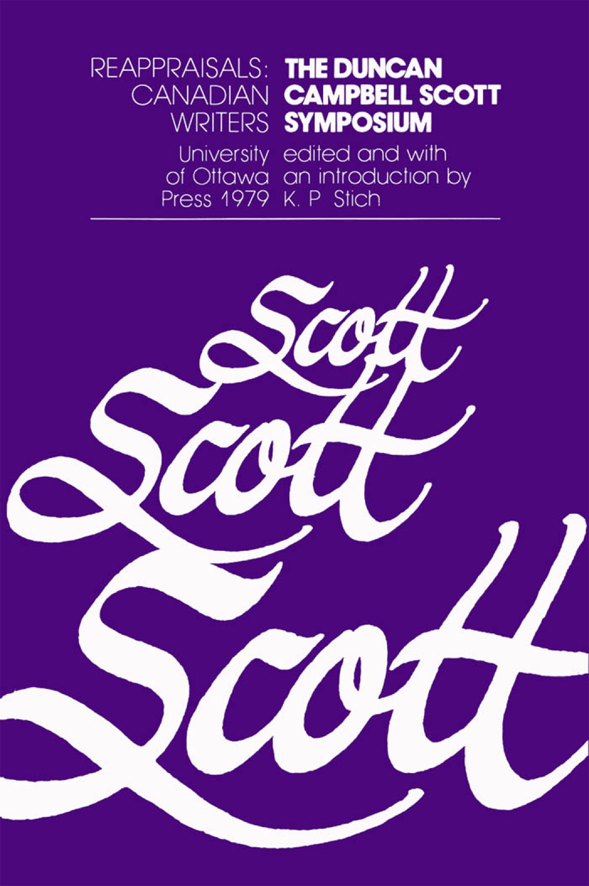 Cover image for The Duncan Campbell Scott Symposium ISBN 9780776643861