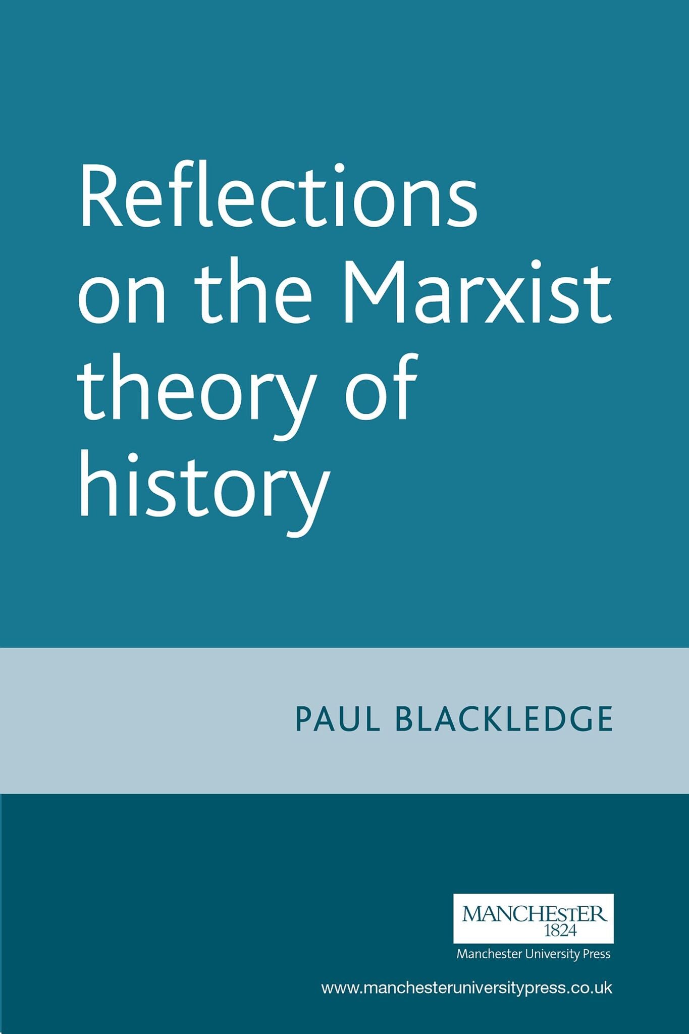 Cover image for Reflections on the Marxist theory of history ISBN 9780719069574