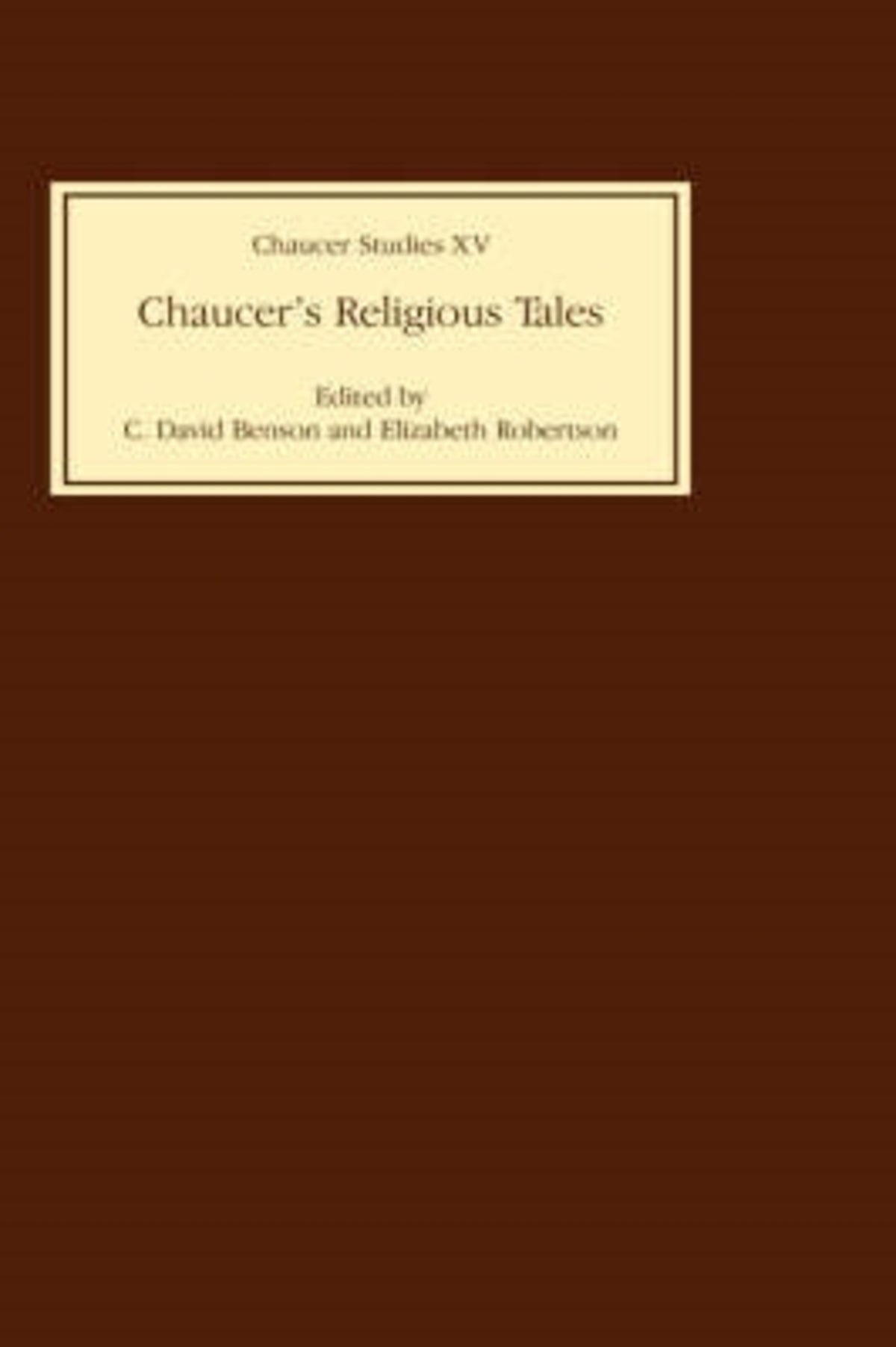 Chaucer's Religious Tales