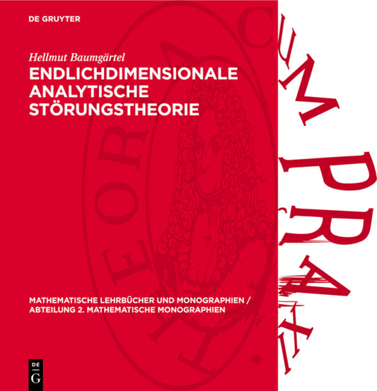 Endlichdimensionale analytische Störungstheorie