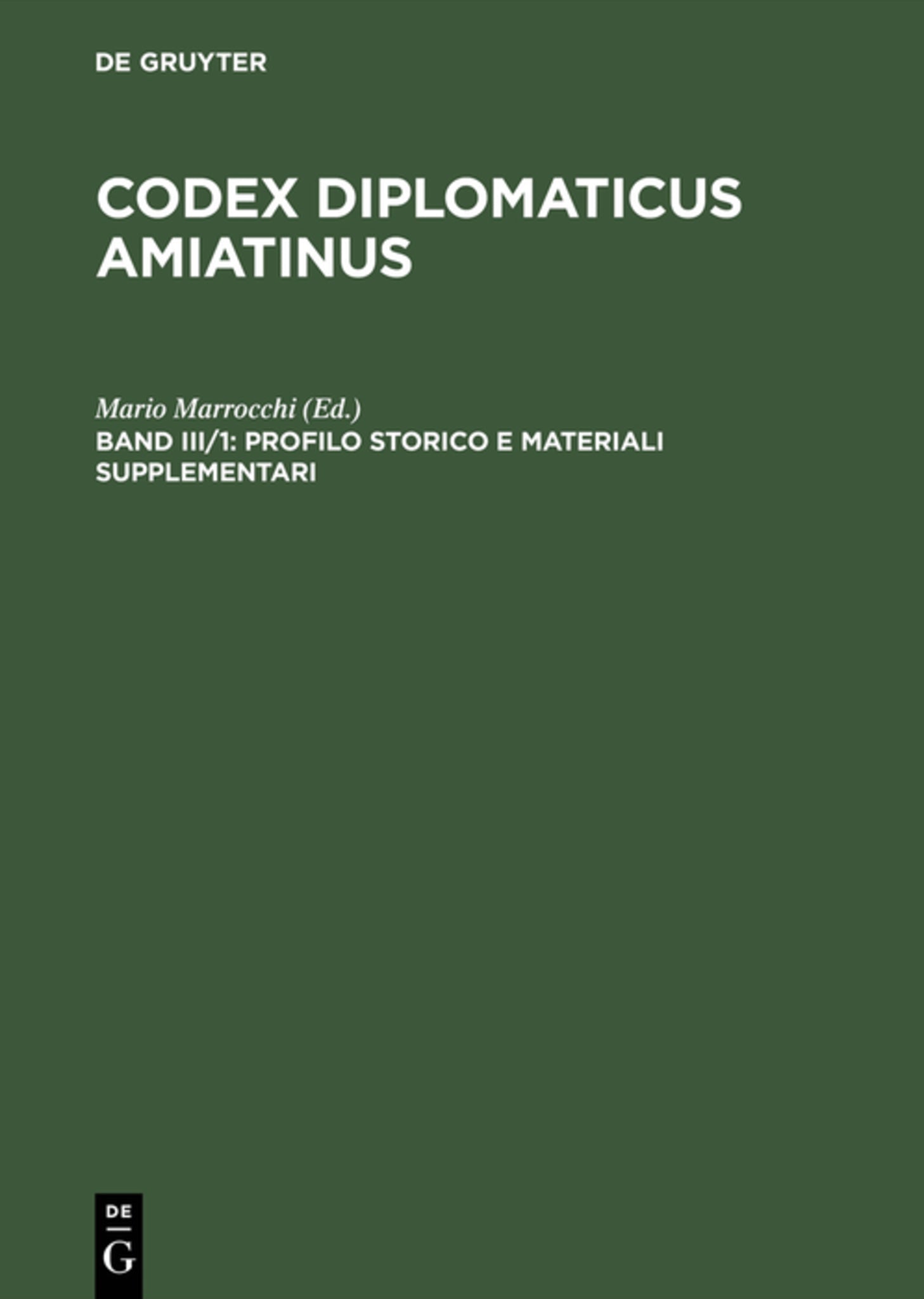 Profilo storico e materiali supplementari