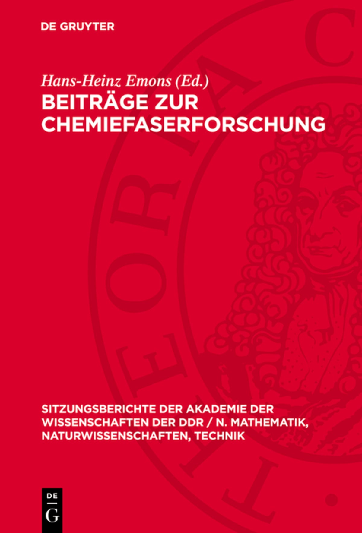 Cover image for Beiträge zur Chemiefaserforschung ISBN 9783112724347