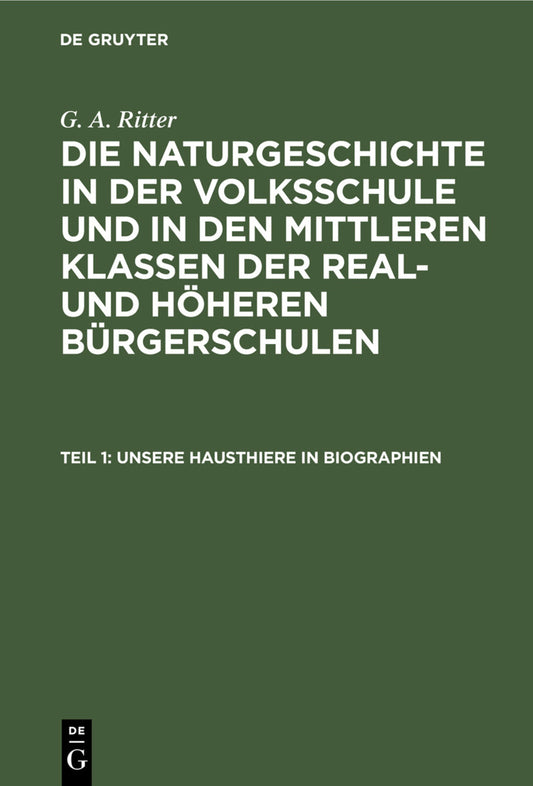 Unsere Hausthiere in Biographien
