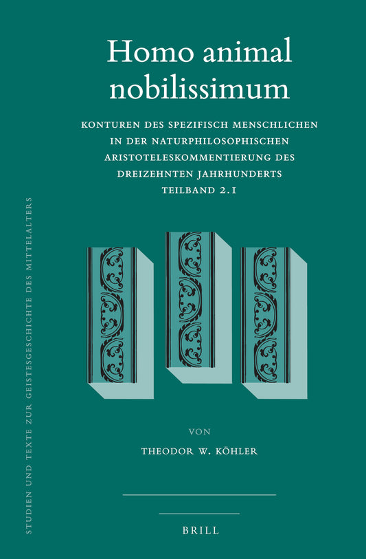 Homo animal nobilissimum (2 vols)