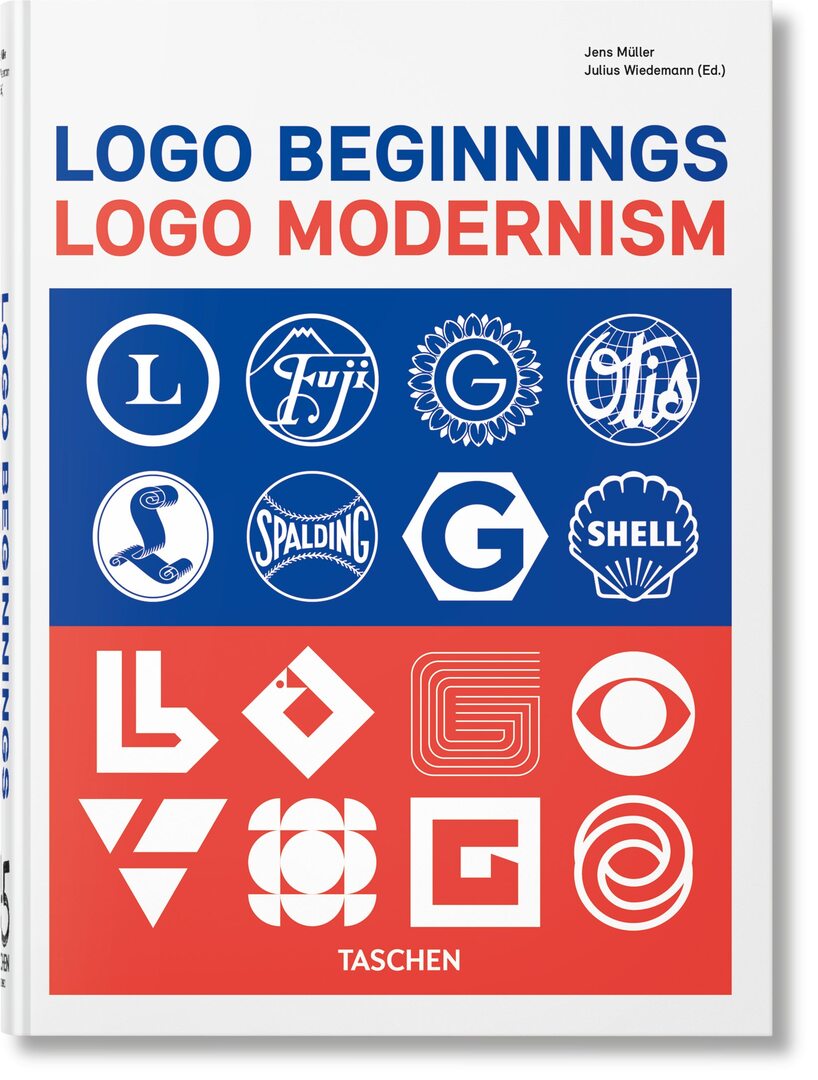 Cover image for Logo Beginnings. Logo Modernism. 45th Ed. ISBN 9783754401378