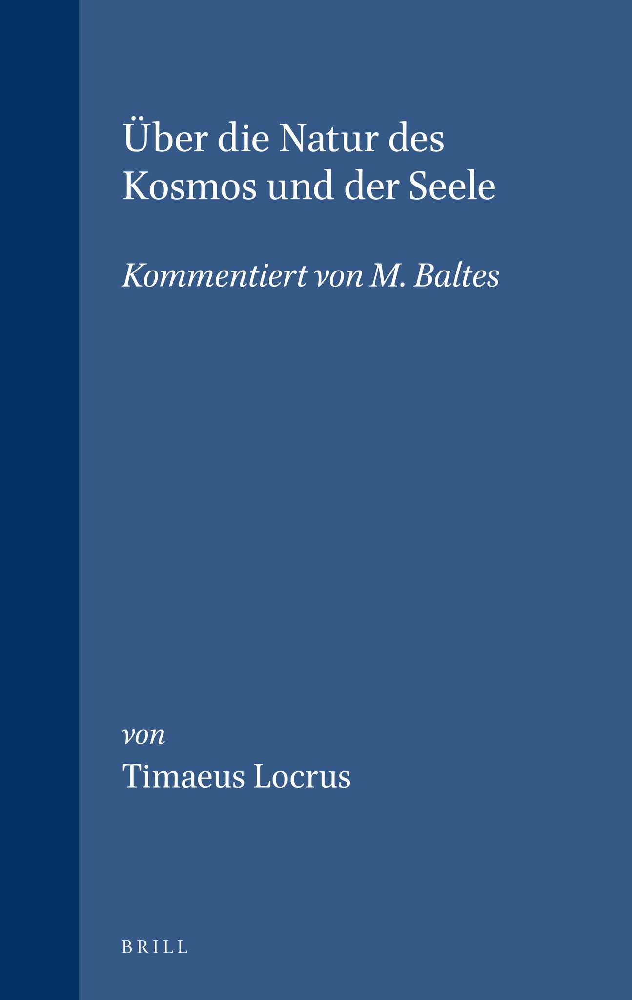 Über die Natur des Kosmos und der Seele