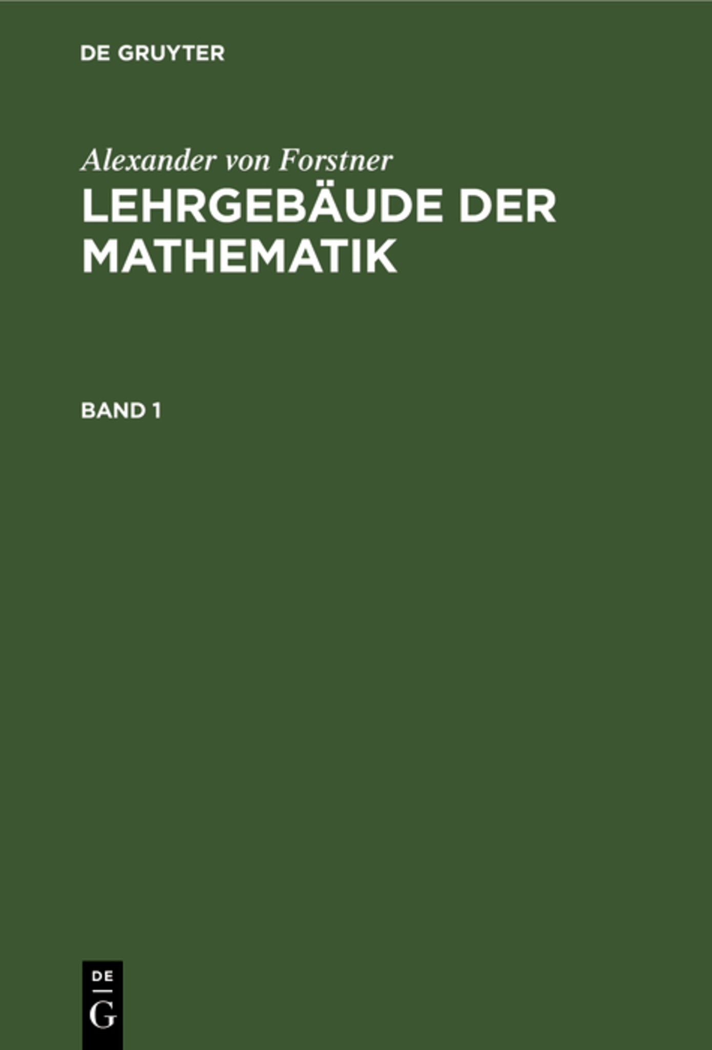 Lehrbuch der niederen Arithmetik
