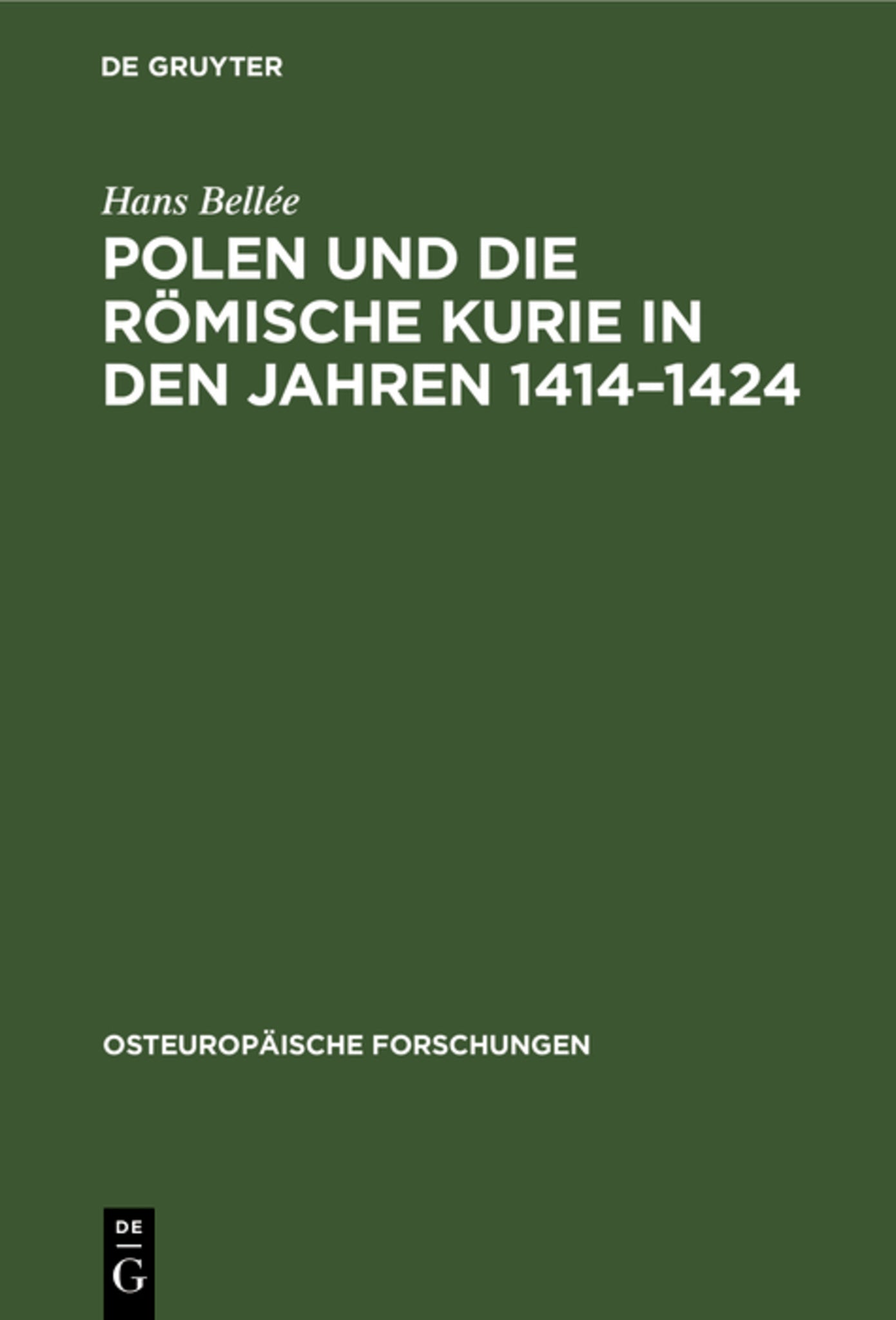 Polen und die römische Kurie in den Jahren 1414–1424