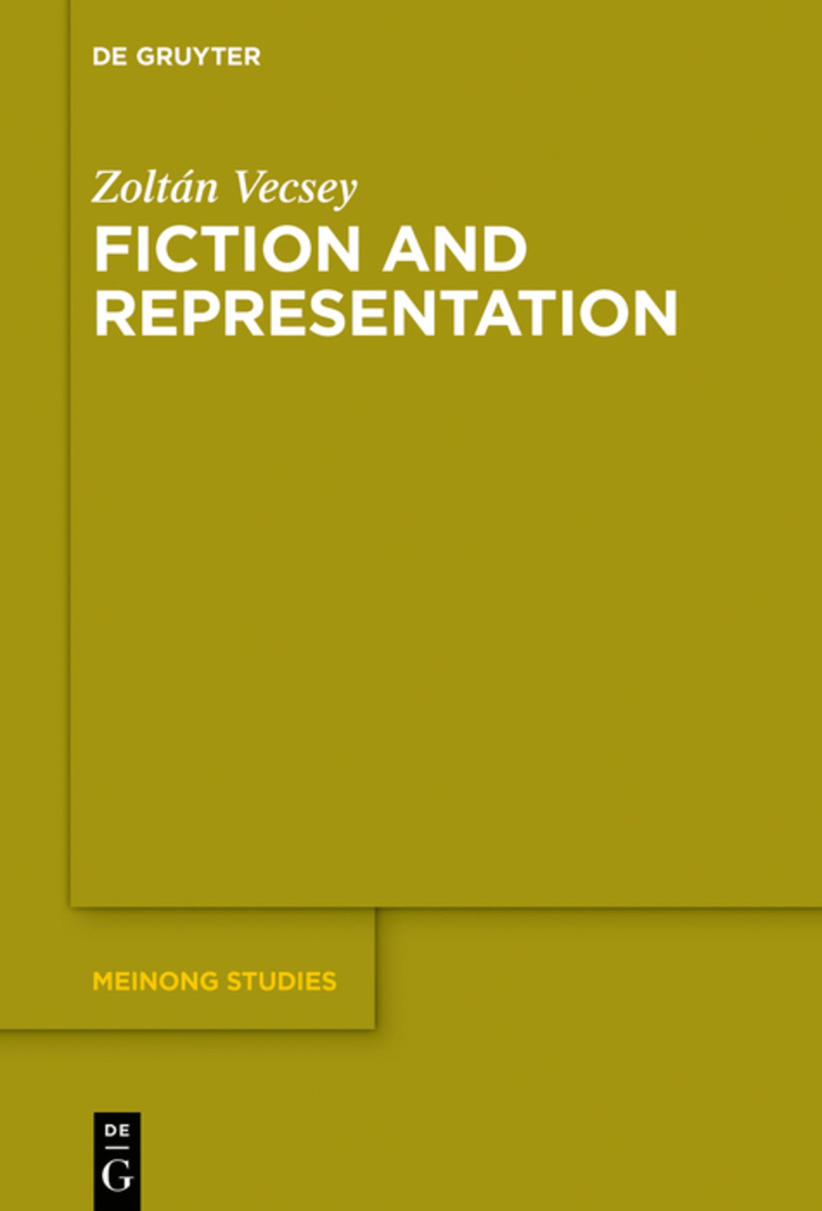 Cover image for Fiction and Representation ISBN 9783110646801