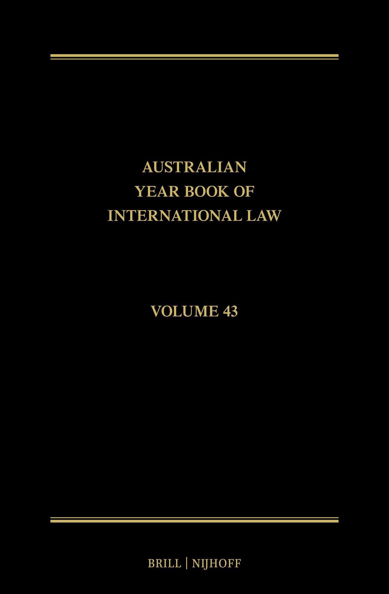 The Australian Year Book of International Law