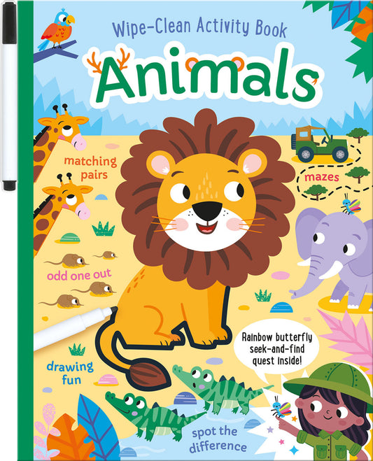 Animals Wipe-Clean Activity Book