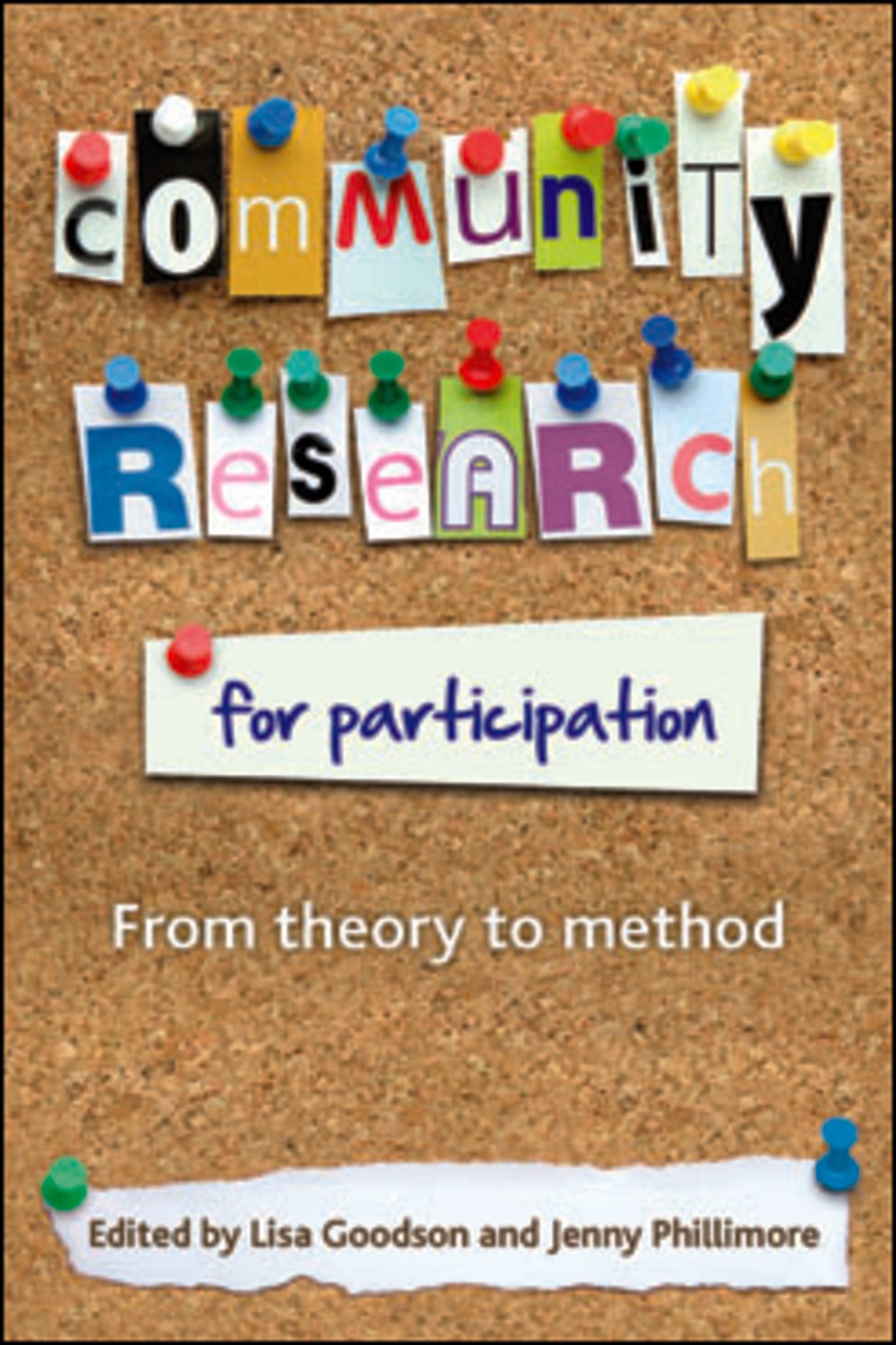 Cover image for Community Research for Participation ISBN 9781847424365