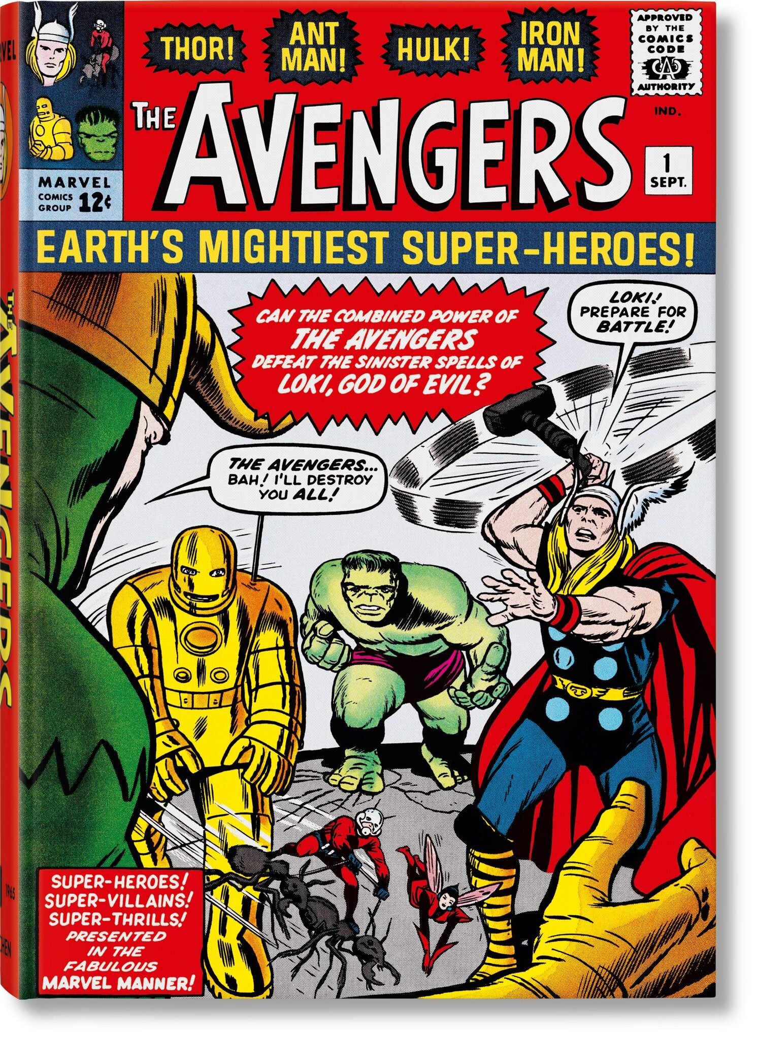 Cover image for Marvel Comics Library. Avengers. Vol. 1. 1963–1965 ISBN 9783836582346