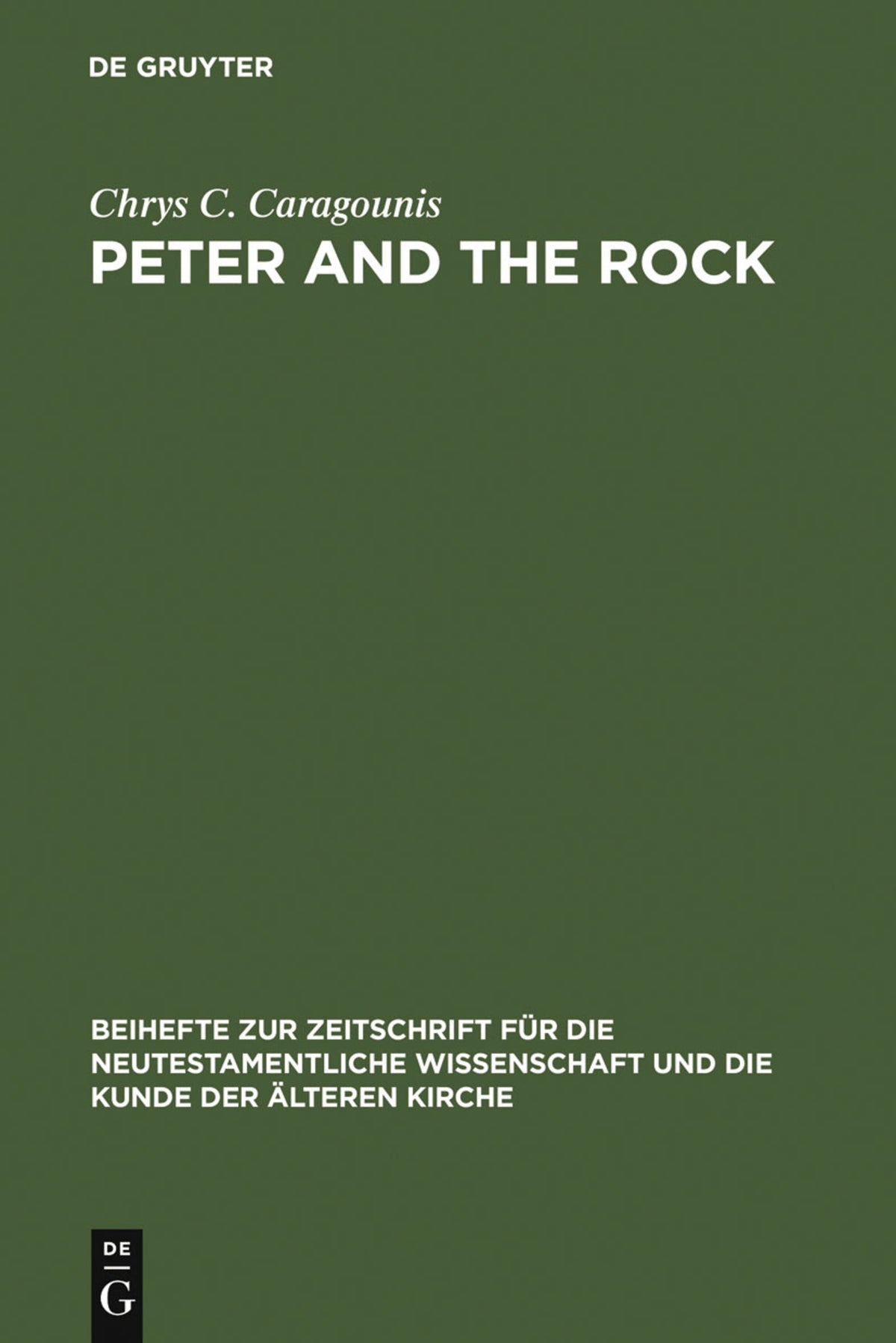 Cover image for Peter and the Rock ISBN 9783110123968