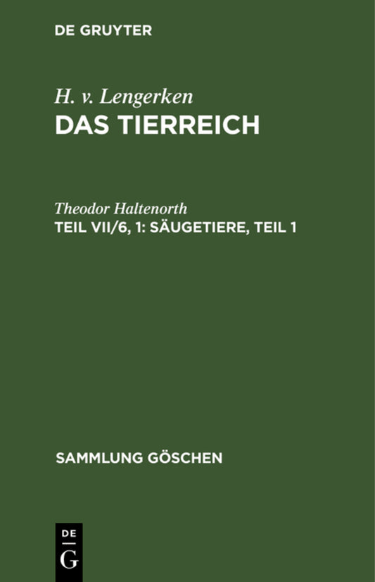 Säugetiere, Teil 1