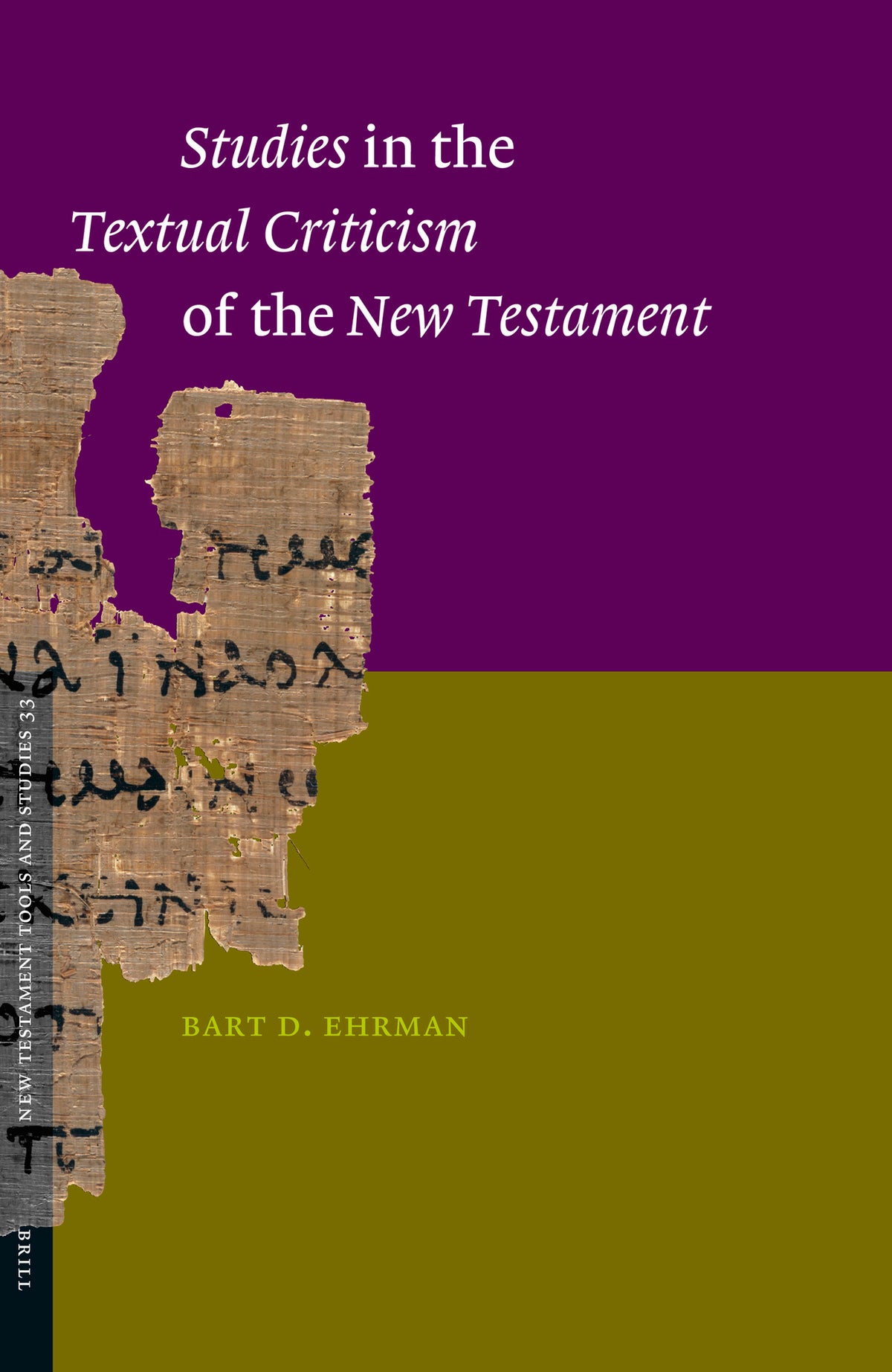 Cover image for Studies in the Textual Criticism of the New Testament ISBN 9789004150324