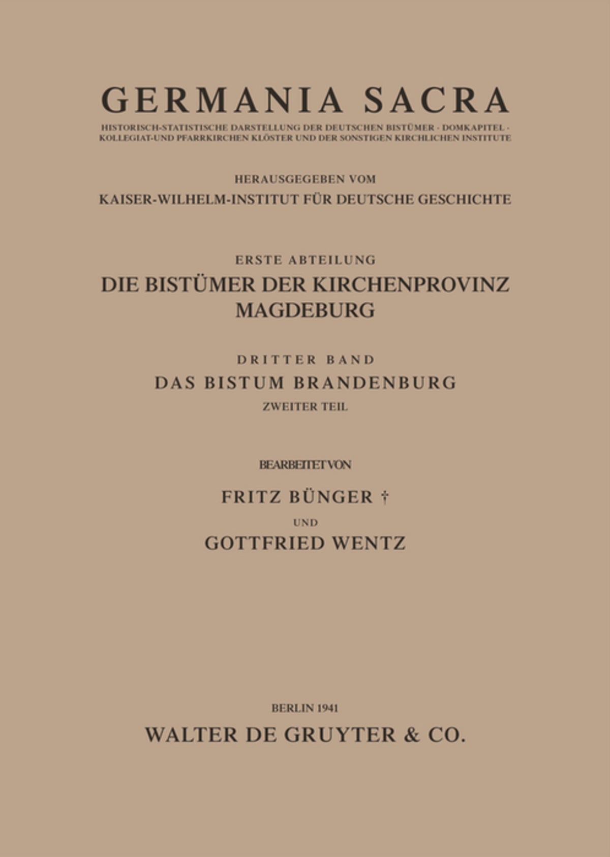 Das Bistum Brandenburg. Teil 2