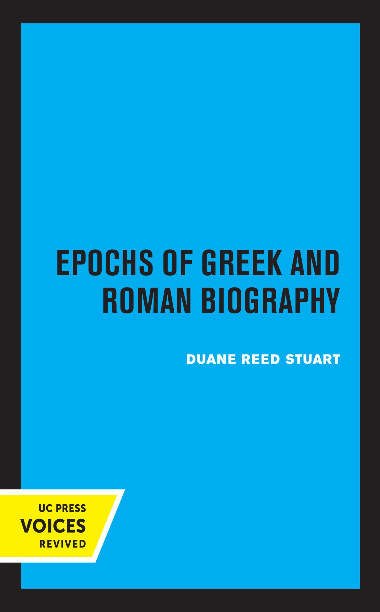 Cover image for Epochs of Greek and Roman Biography ISBN 9780520331471