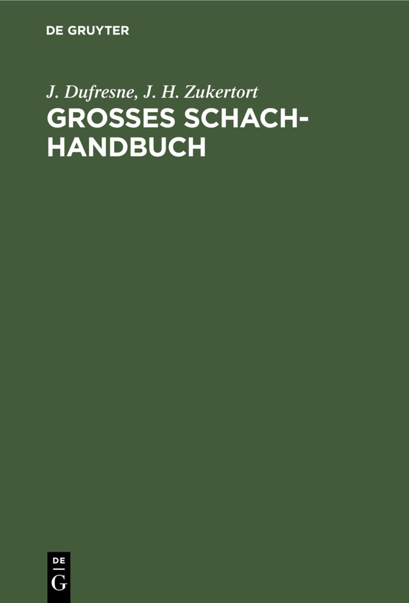 Grosses Schach-Handbuch