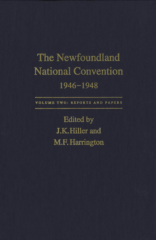 The Newfoundland National Convention, 1946-1948
