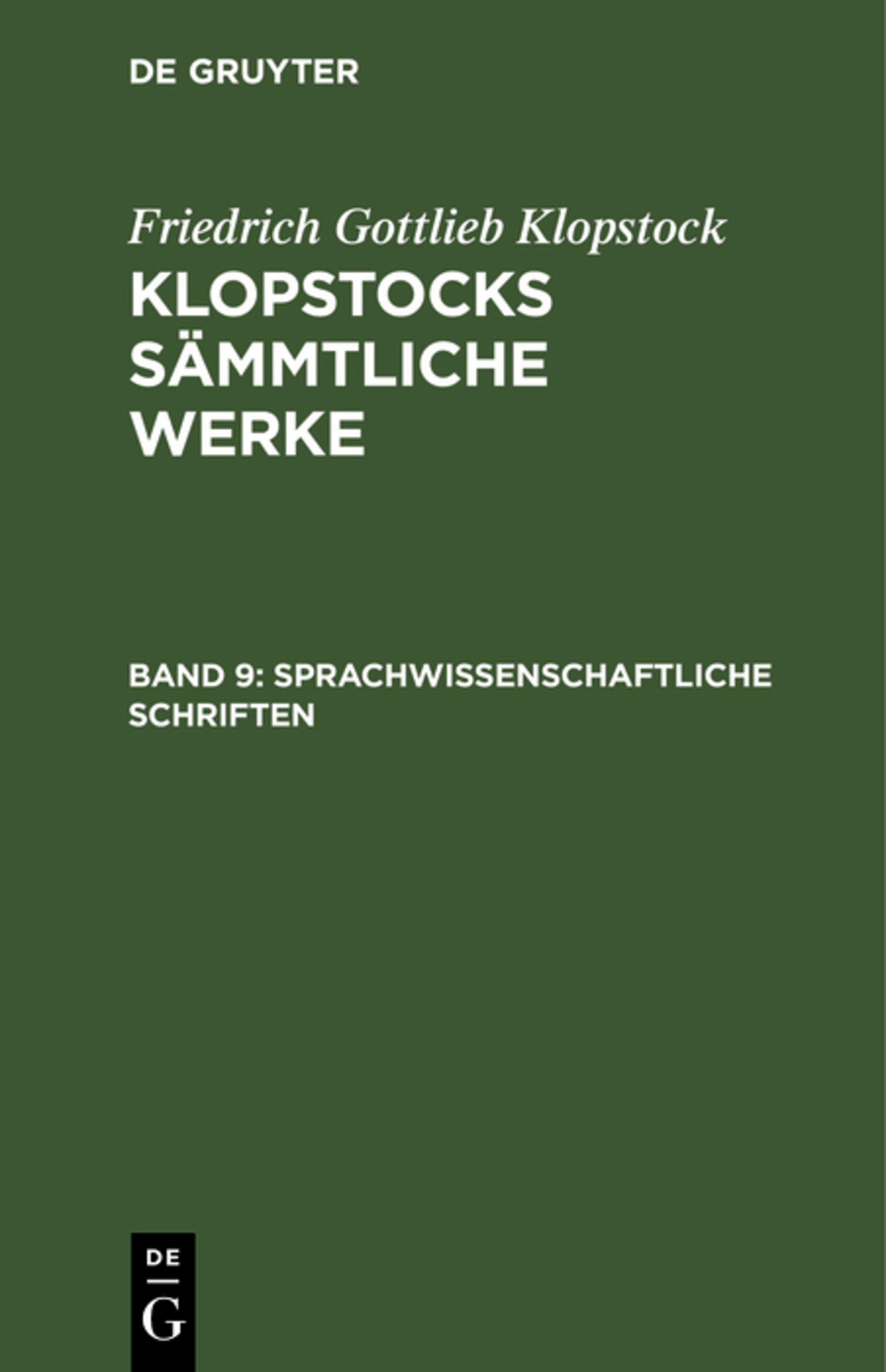 Sprachwissenschaftliche Schriften