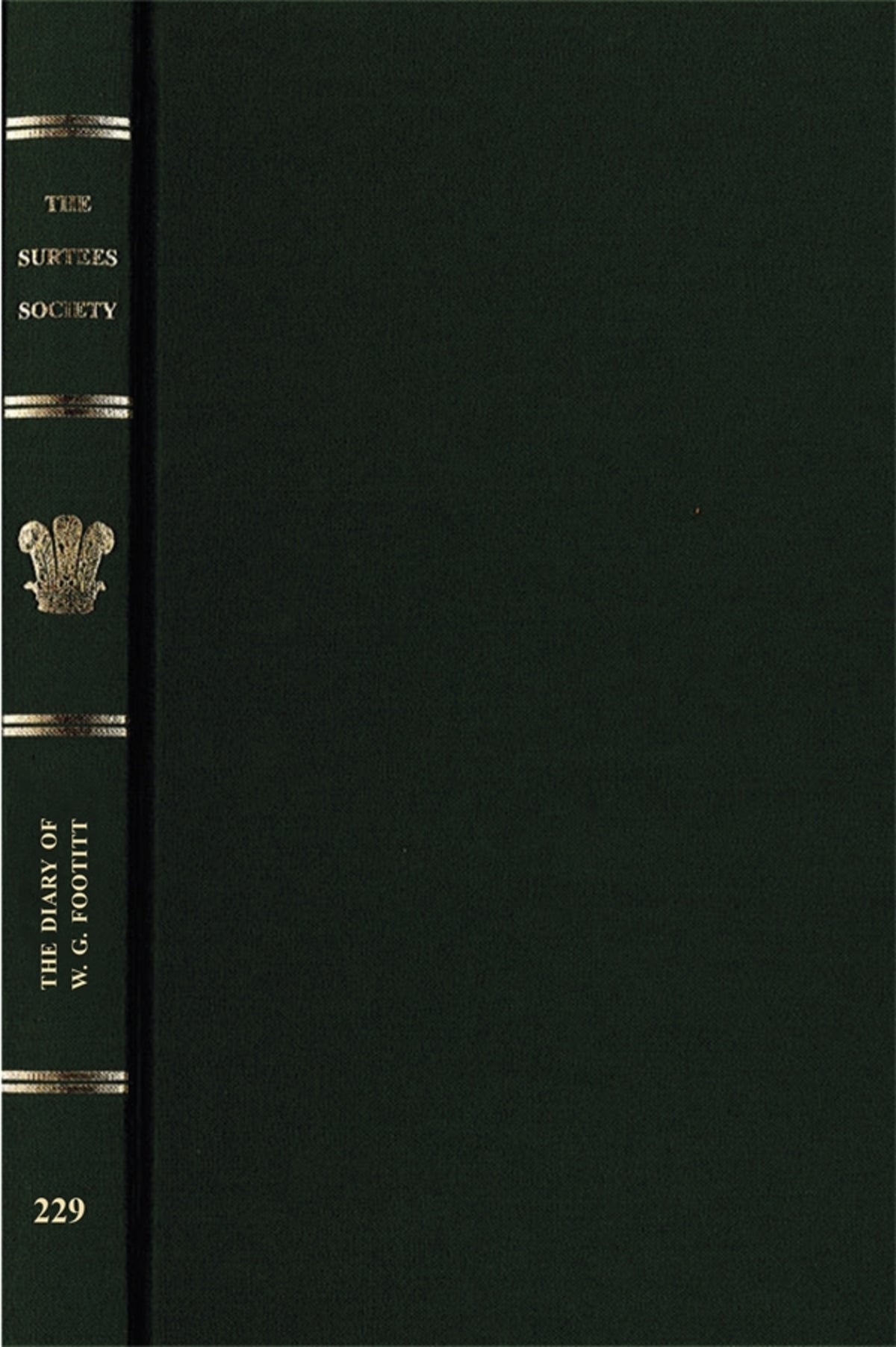 Cover image for The Diary of W. G. Footitt ISBN 9780854440832