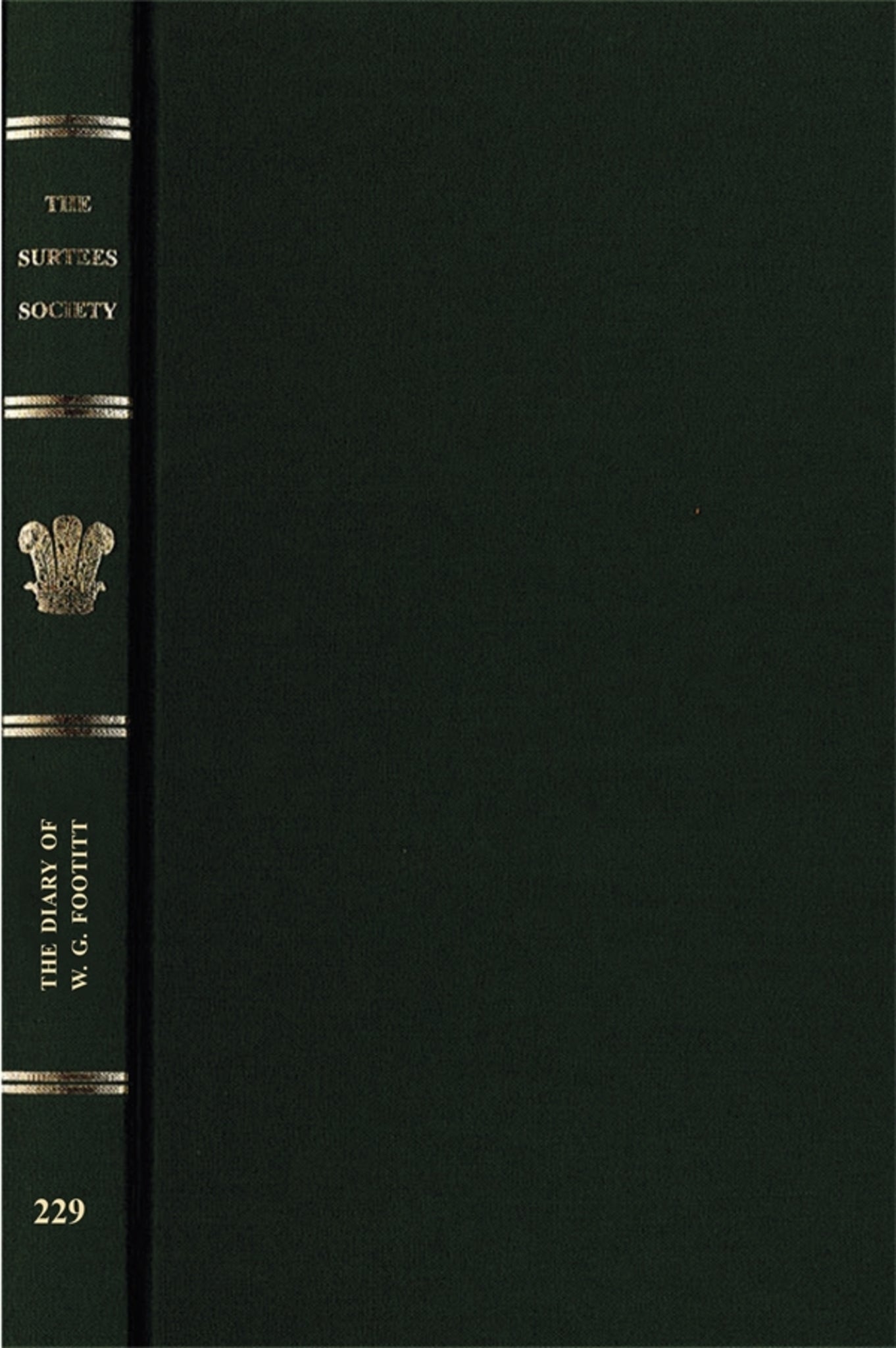 Cover image for The Diary of W. G. Footitt ISBN 9780854440832