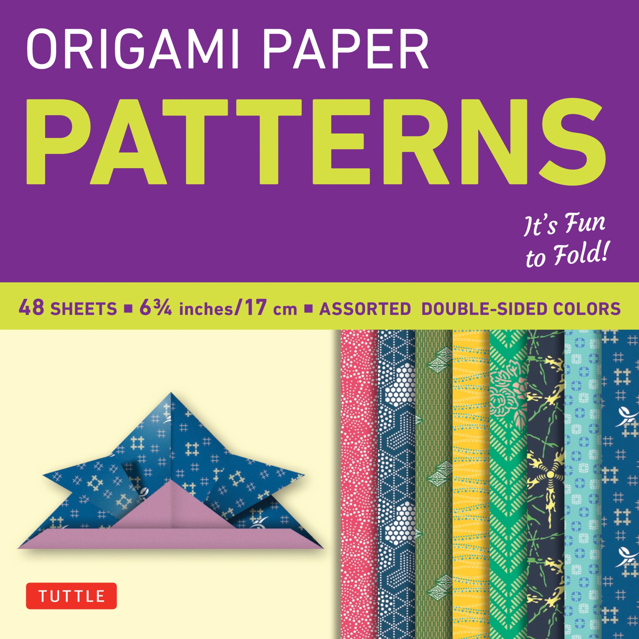 Cover image for Origami Paper - Patterns - Small 6 3/4" - 49 Sheets ISBN 9780804835251