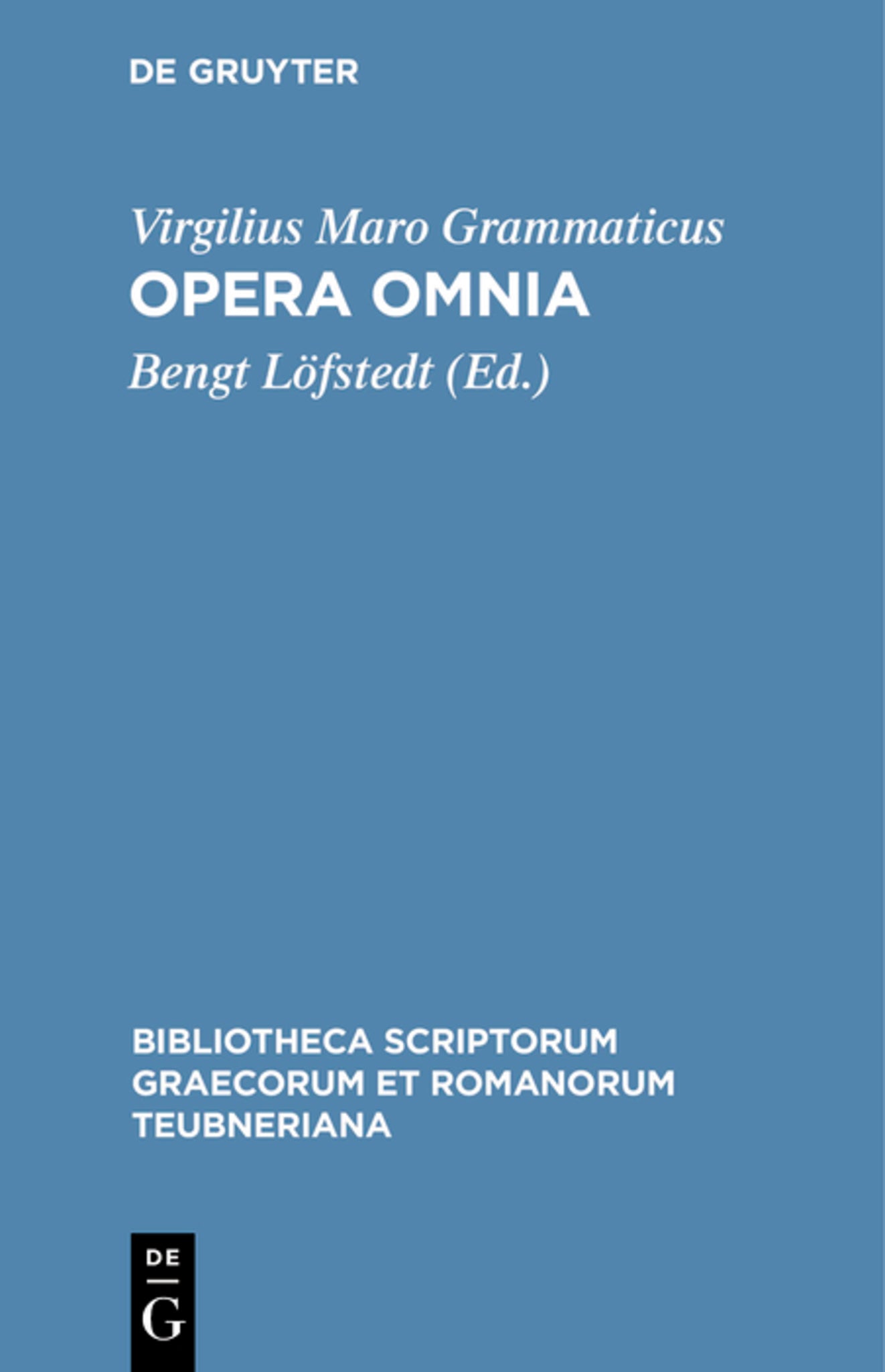 Cover image for Opera omnia ISBN 