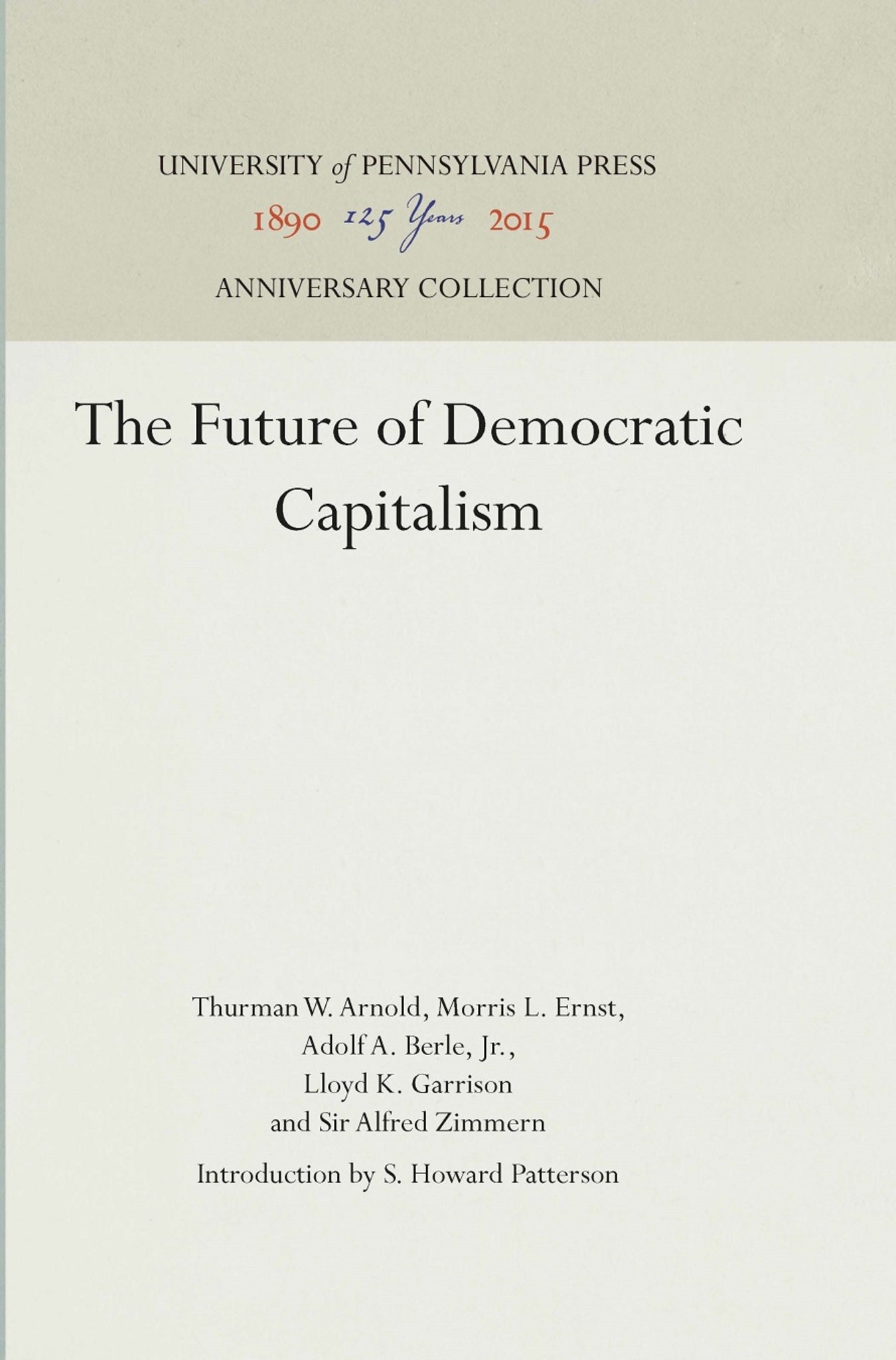 The Future of Democratic Capitalism