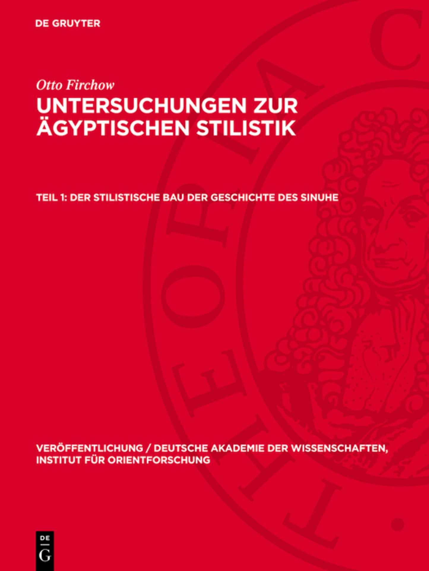 Der stilistische Bau der Geschichte des Sinuhe