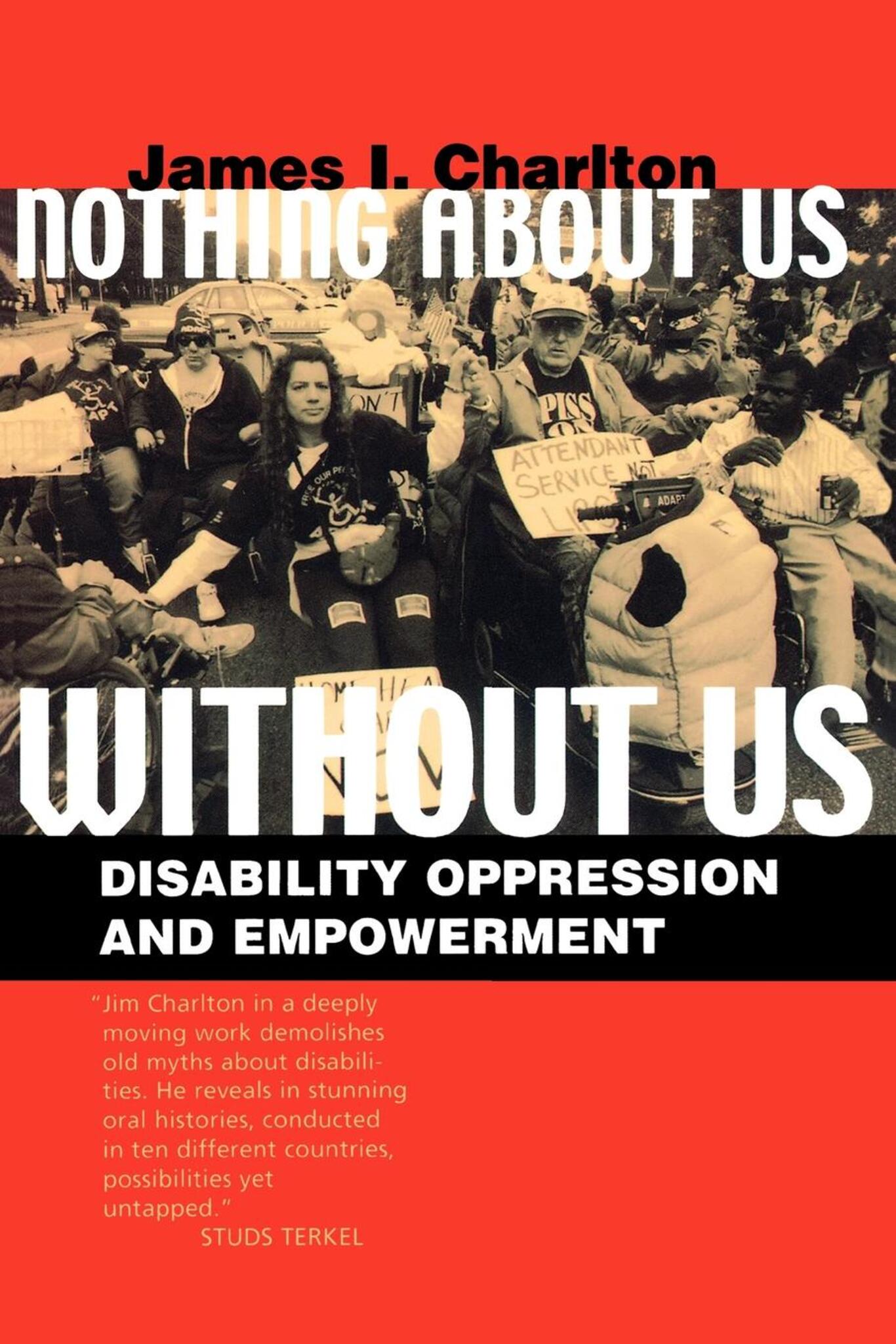 Cover image for Nothing About Us Without Us ISBN 9780520925441