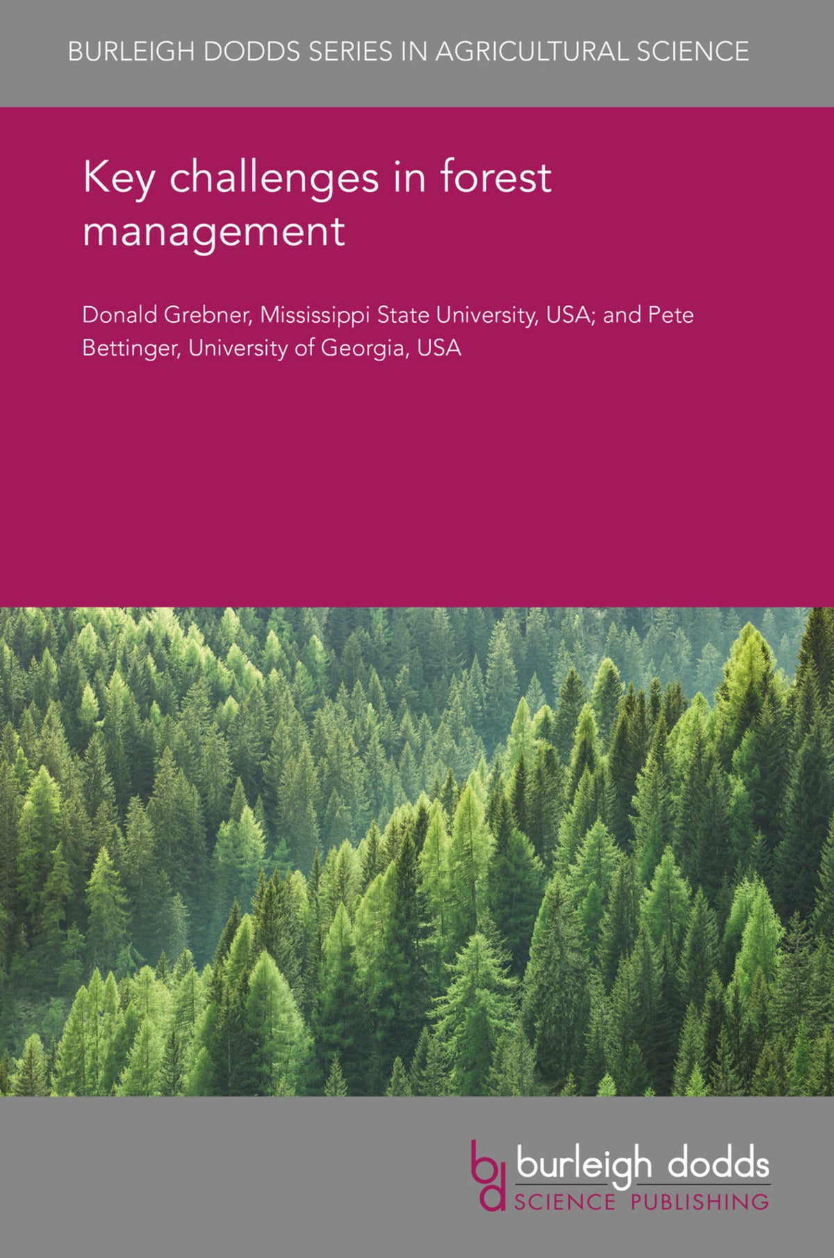 Cover image for Key challenges in forest management ISBN 9781786764997