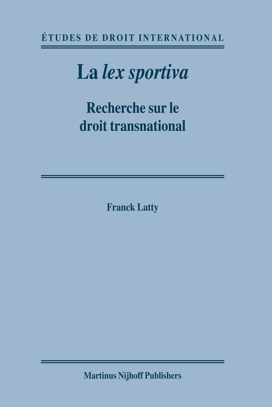 La lex sportiva
