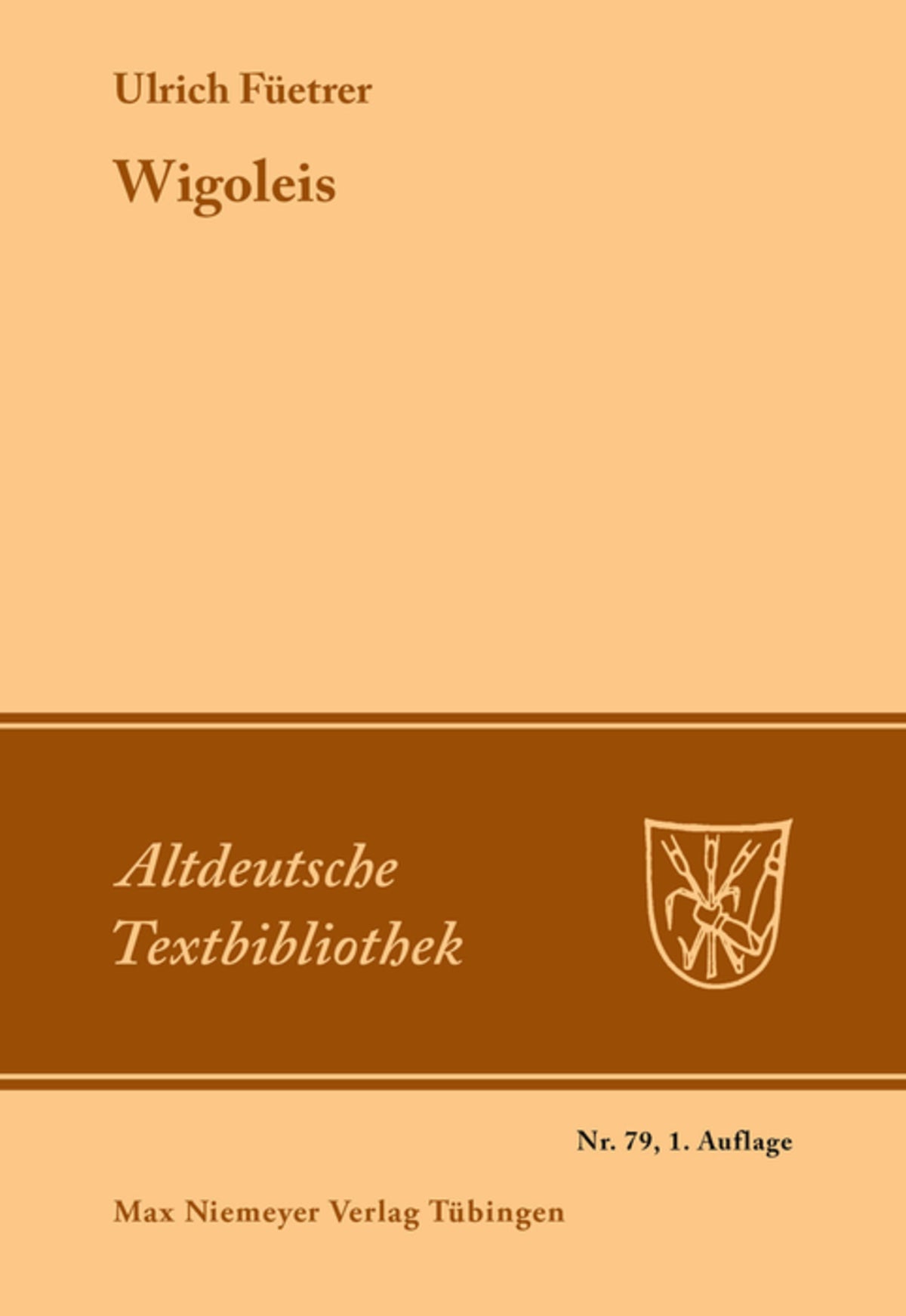 Cover image for Wigoleis ISBN 9783484200883