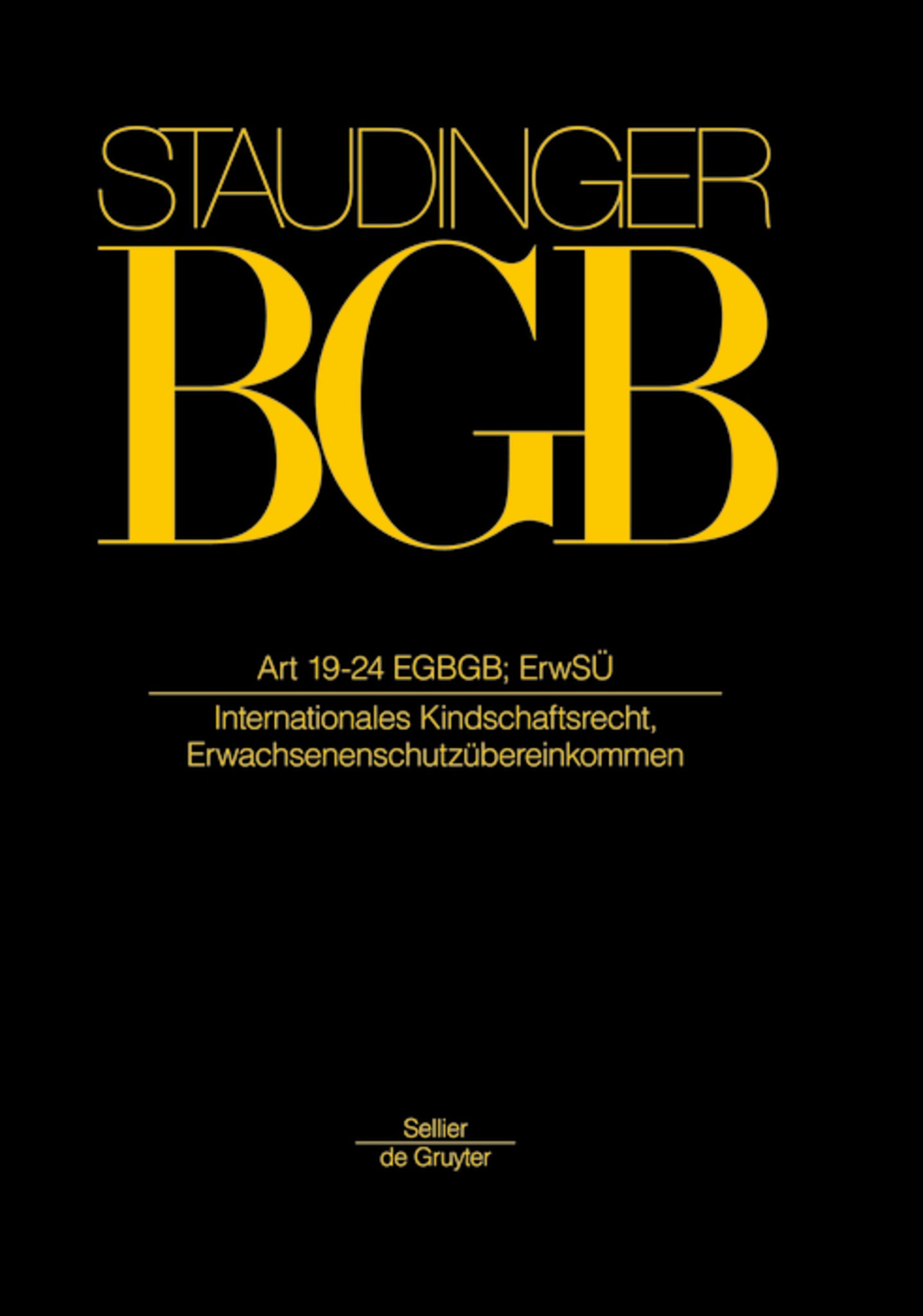 Cover image for Artikel 19-24 EGBGB; ErwSÜ ISBN 9783805911597