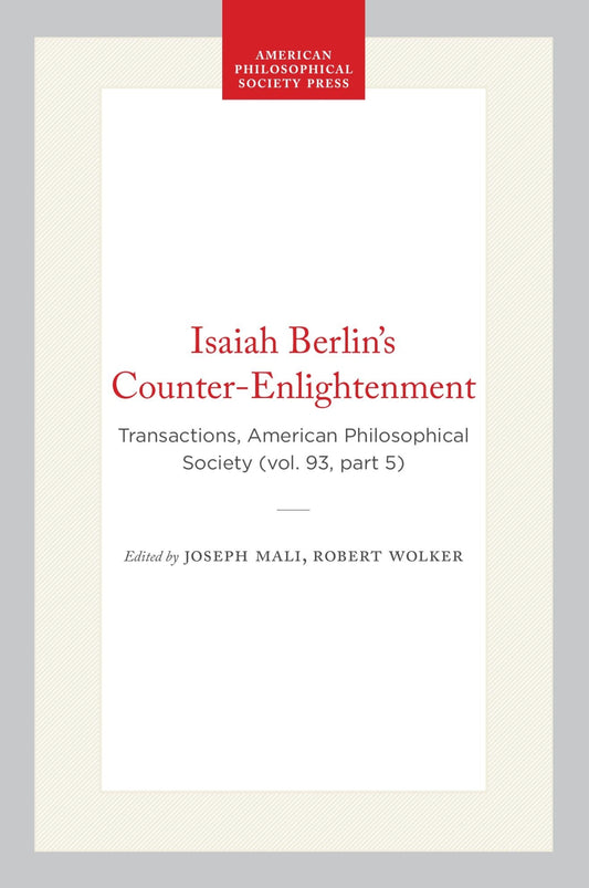 Isaiah Berlin's Counter-Enlightenment