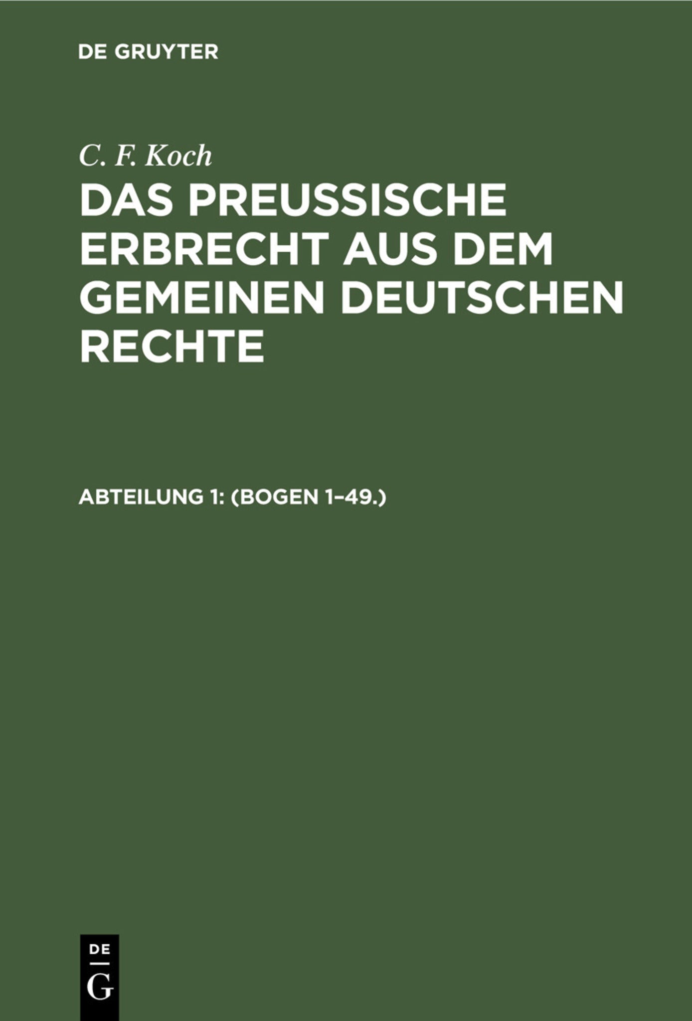 (Bogen 1–49.)