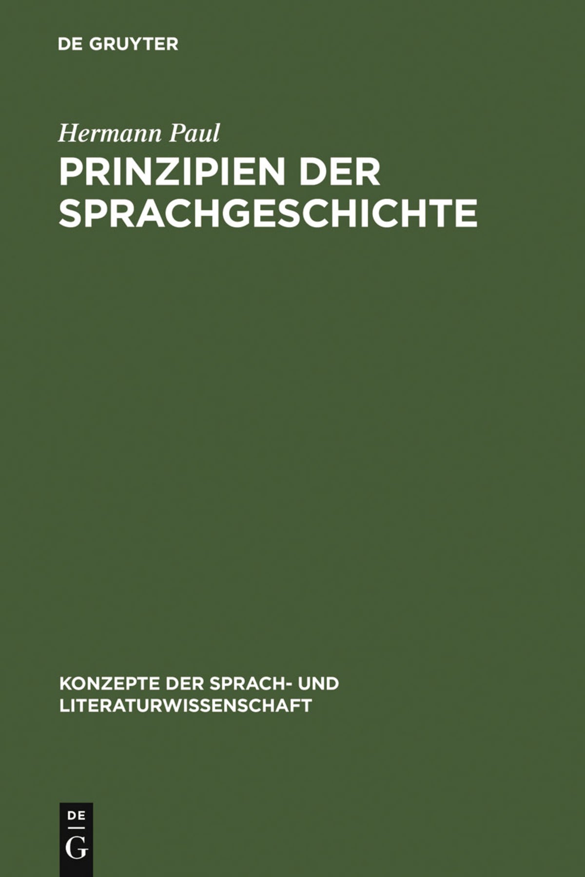 Cover image for Prinzipien der Sprachgeschichte ISBN 9783484220058
